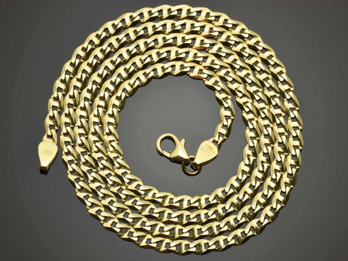18k Gold. Solid Chain "Gucci Diamond Cut" · Length 50 cm · Weight 9.07 g.