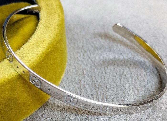 Gucci - 750 white gold bracelet, Icon collection