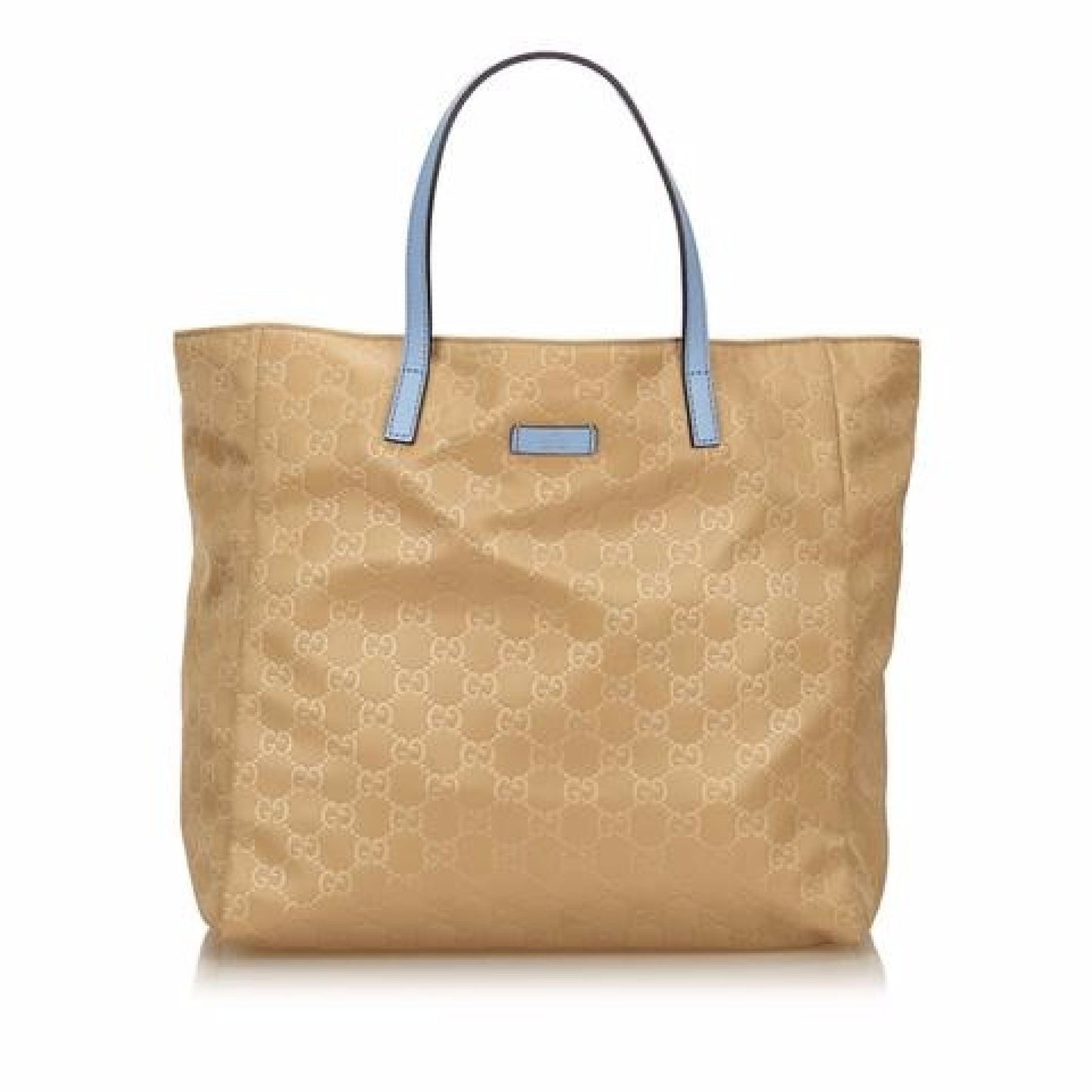Tan Gucci Nylon Tote Bag