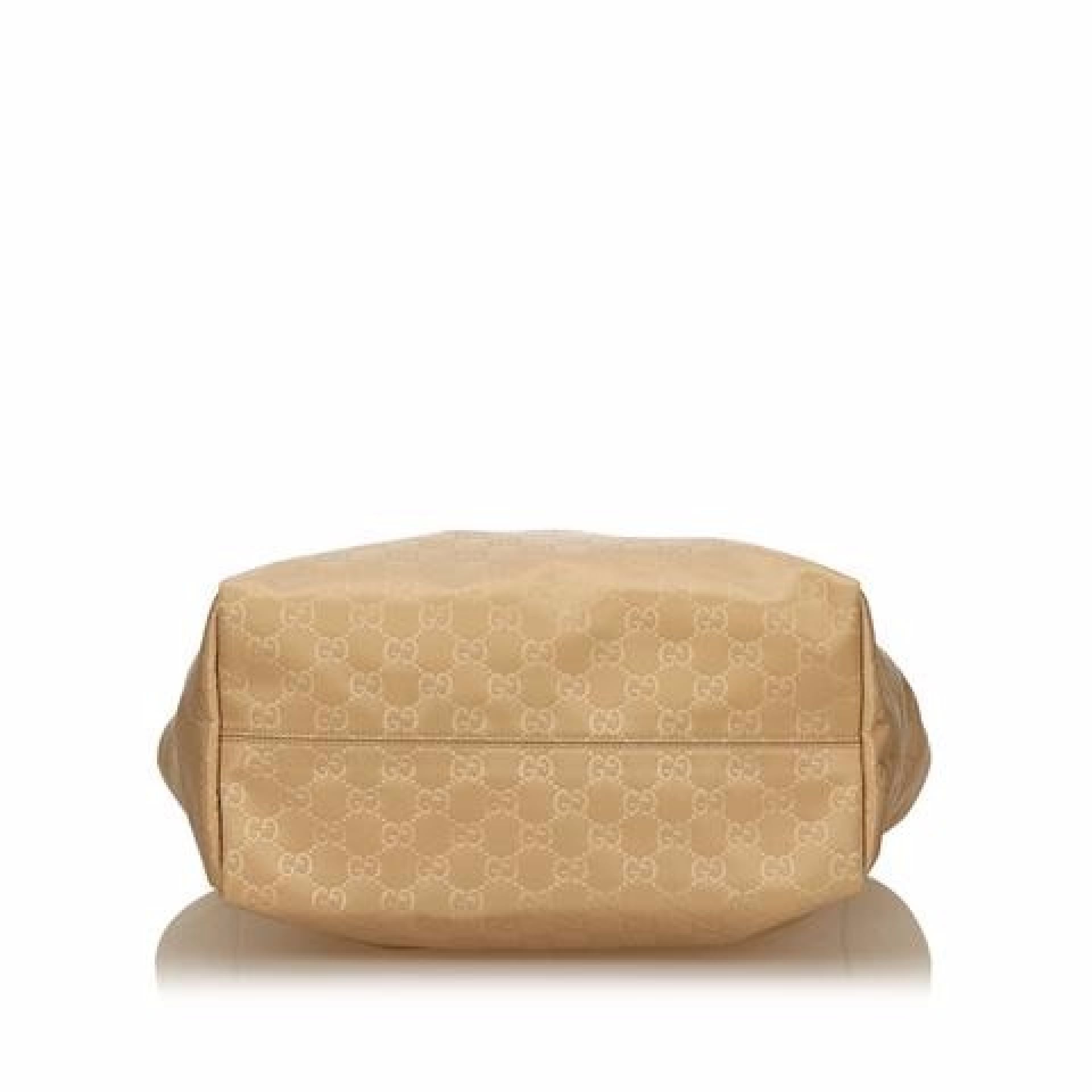 Tan Gucci Nylon Tote Bag
