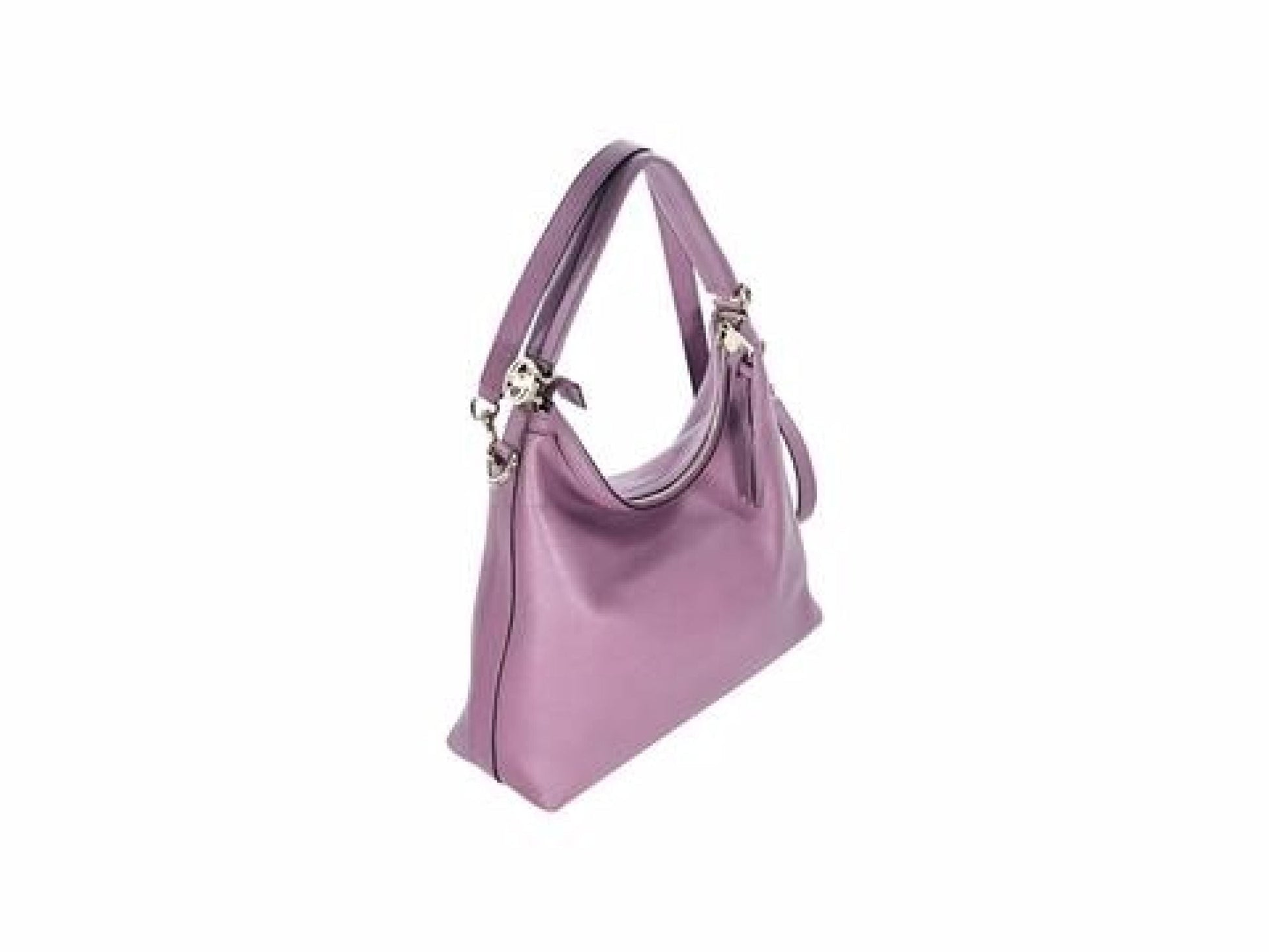 Purple Gucci Leather Miss GG Shoulder Bag