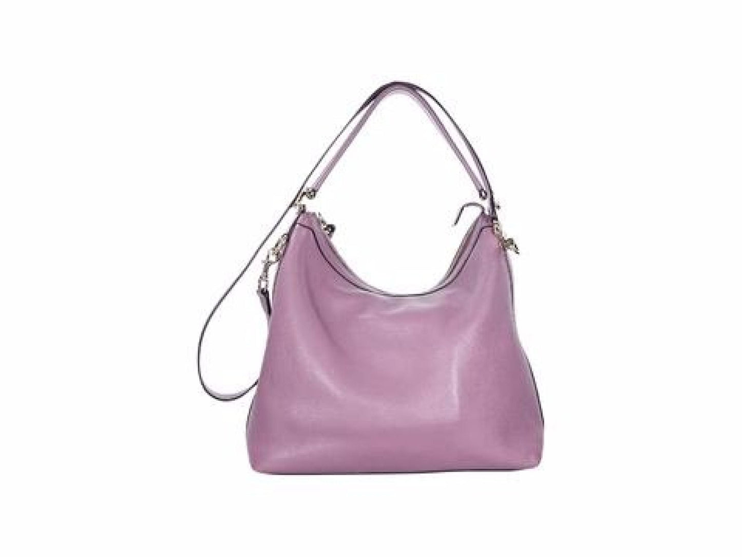 Purple Gucci Leather Miss GG Shoulder Bag