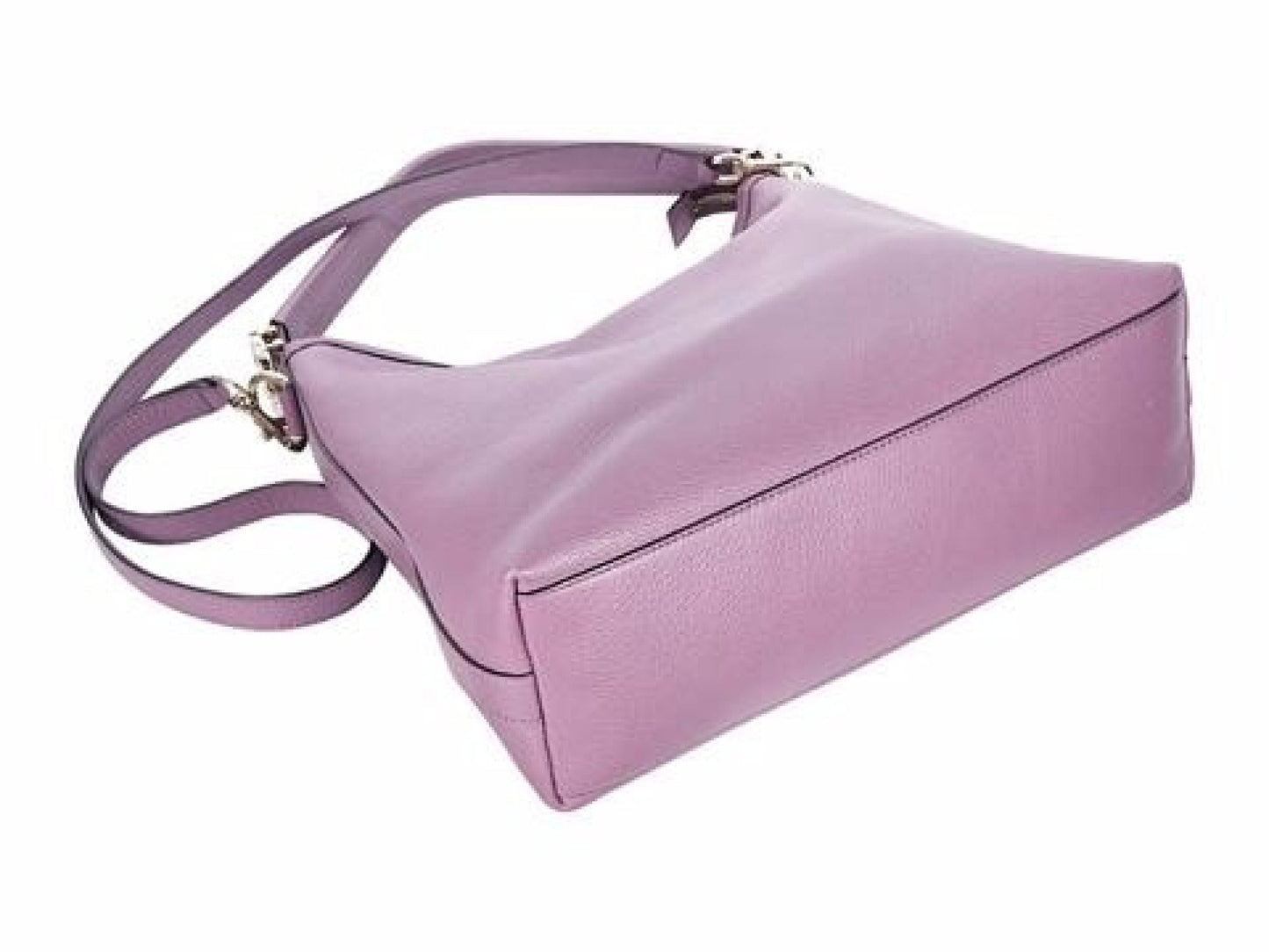 Purple Gucci Leather Miss GG Shoulder Bag