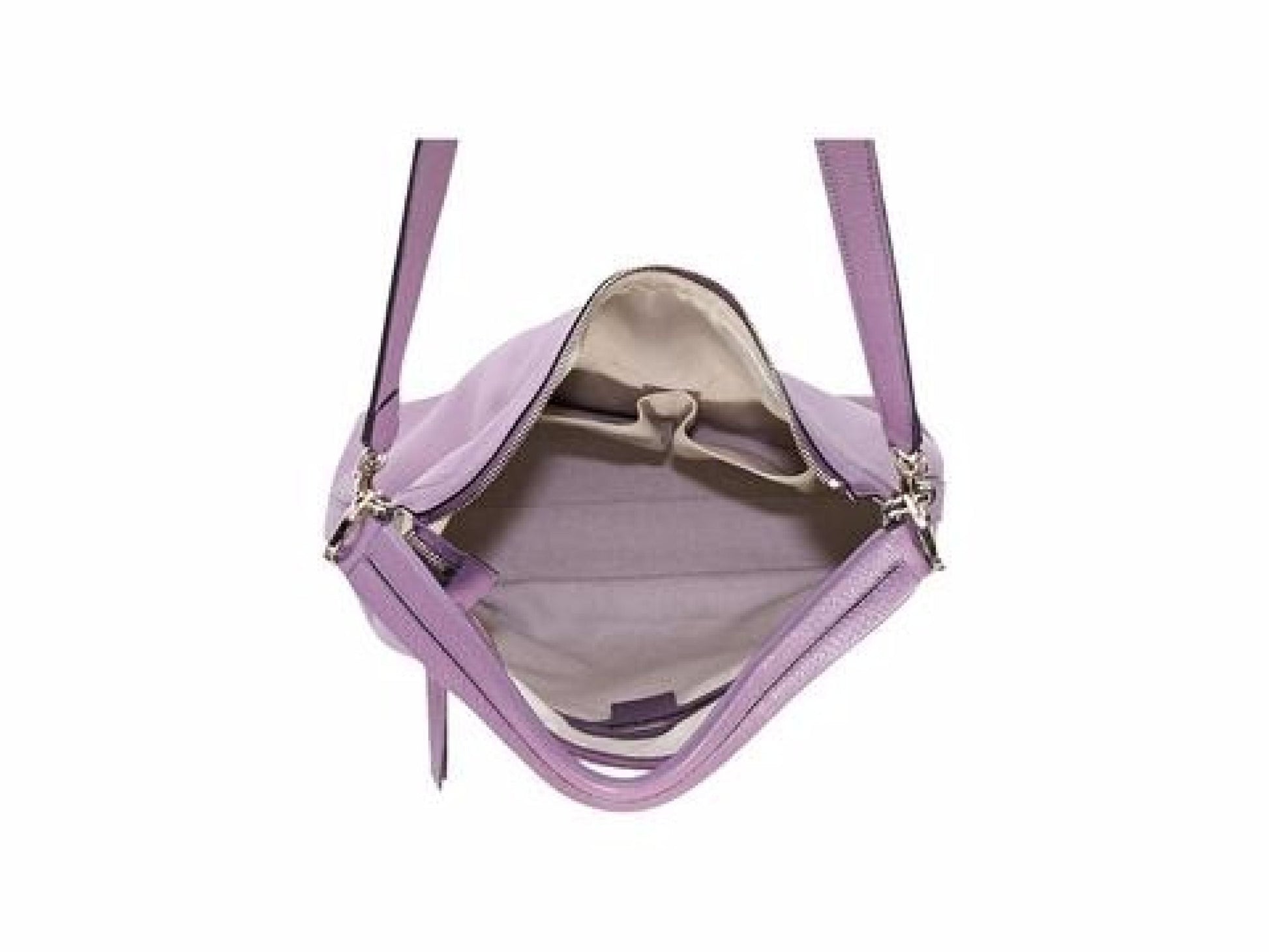 Purple Gucci Leather Miss GG Shoulder Bag