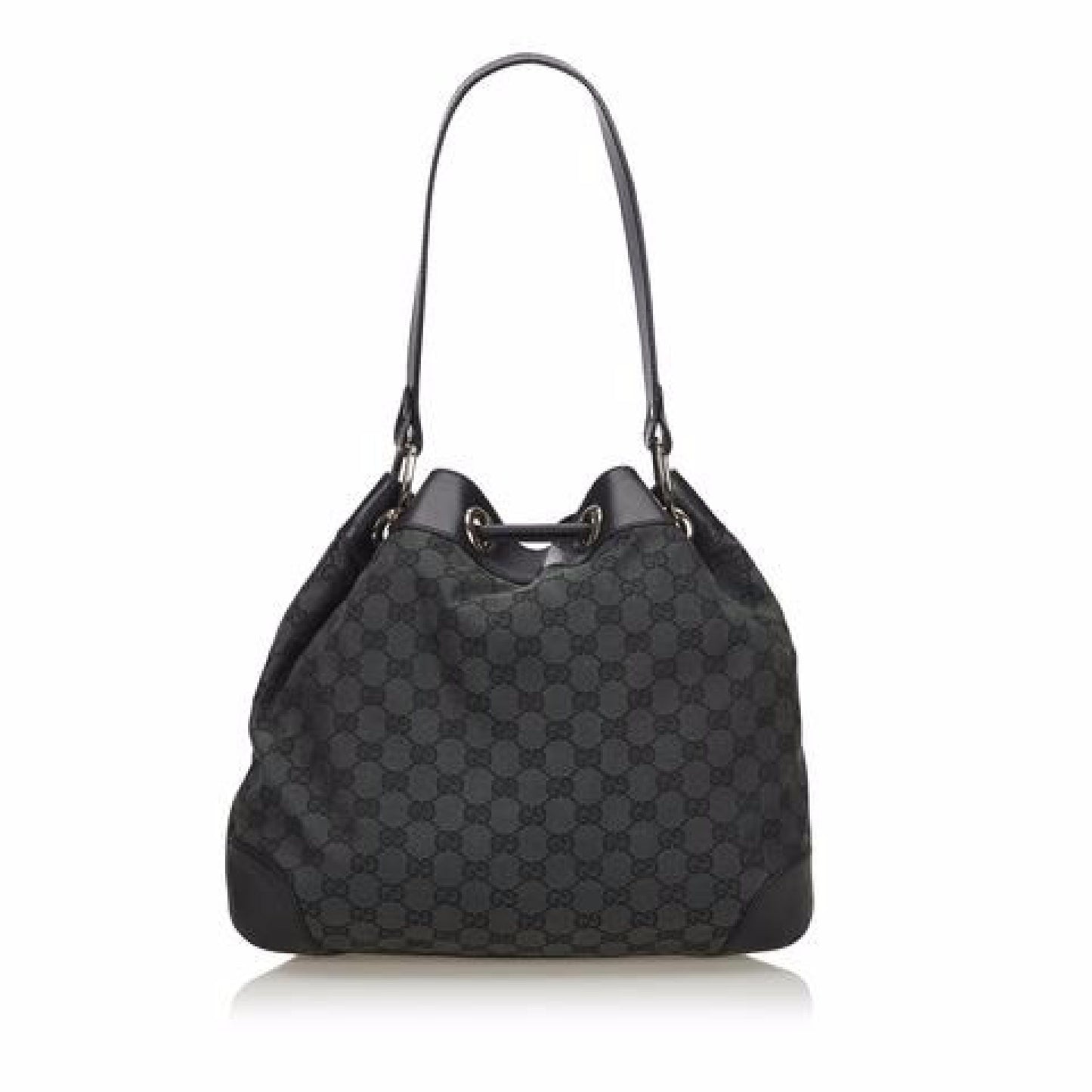 Green Gucci Jacquard Bucket Bag