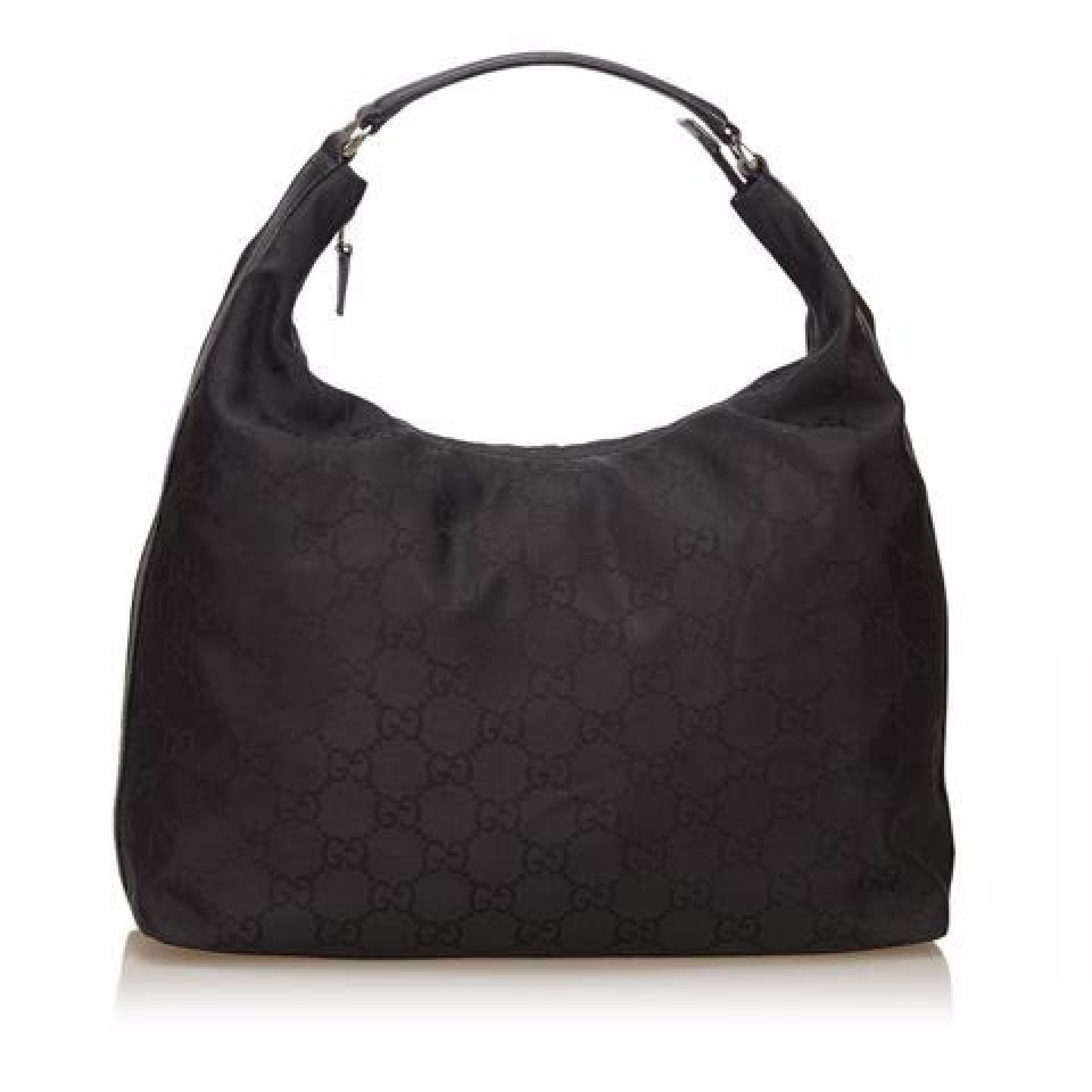 Black Gucci Jacquard Guccissima Shoulder Bag