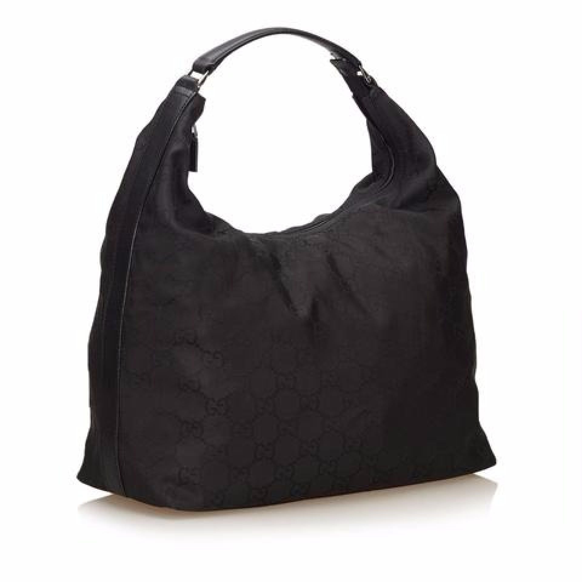 Black Gucci Jacquard Guccissima Shoulder Bag