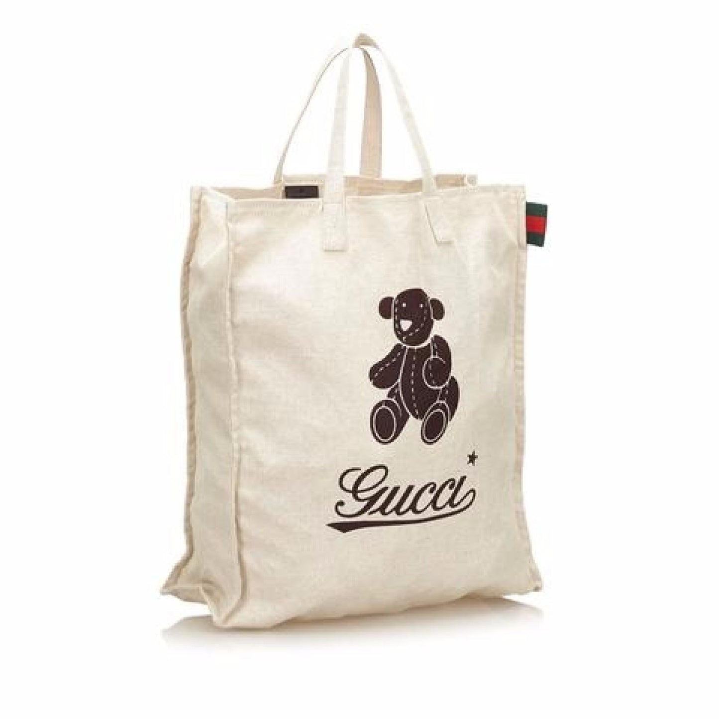 Ivory Gucci Printed Canvas Tote Bag