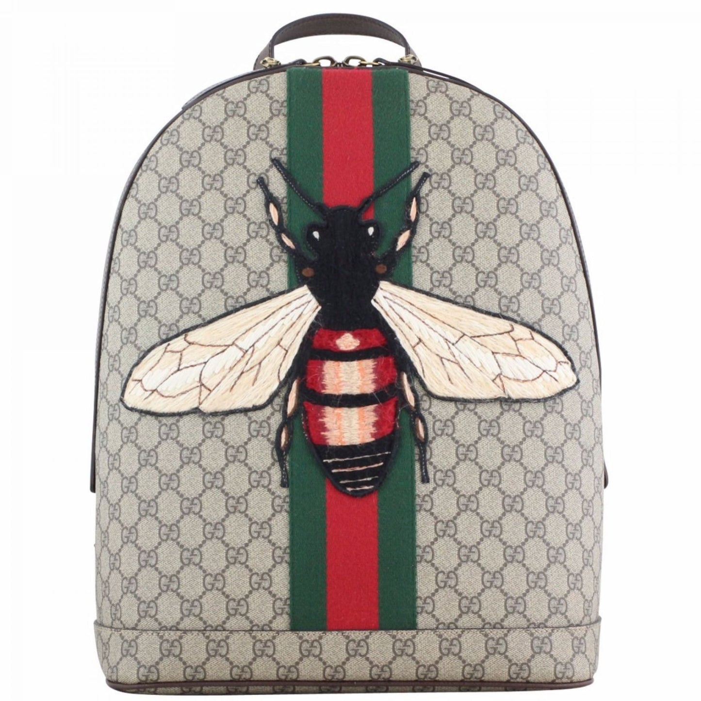 GUCCI WEB ANIMALIER BACKPACK WITH BEE
