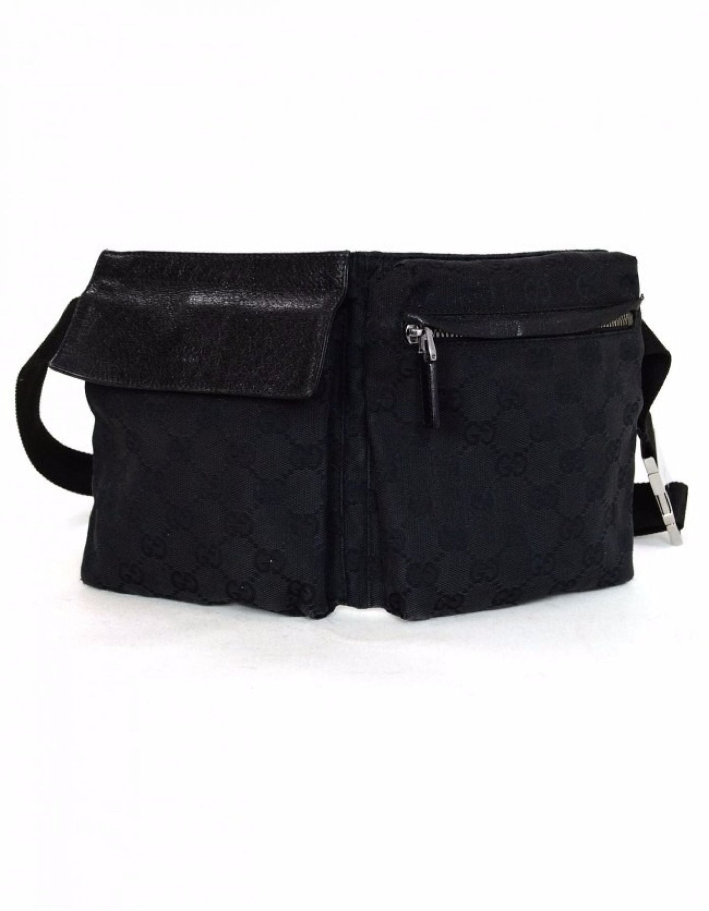 Gucci Black Monogram Belt Bag