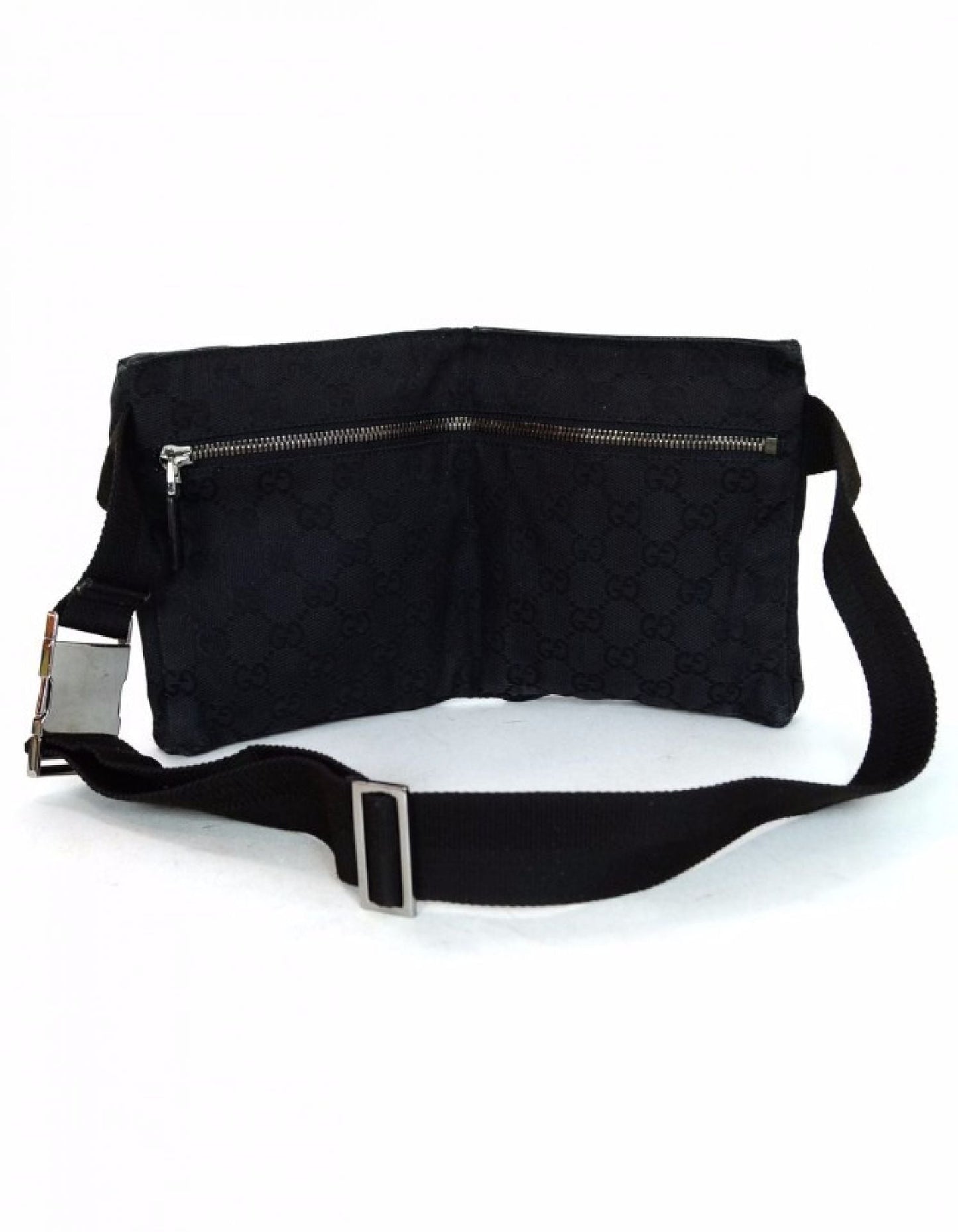 Gucci Black Monogram Belt Bag