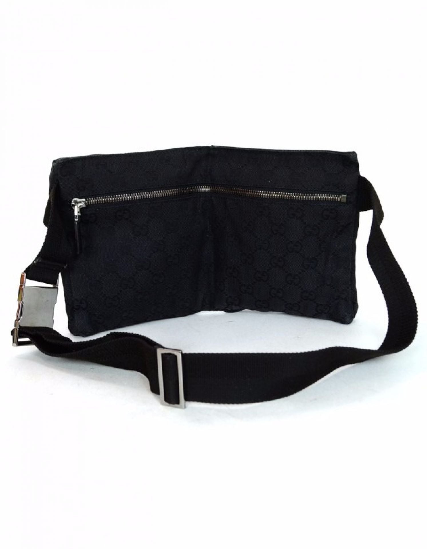 Gucci Black Monogram Belt Bag