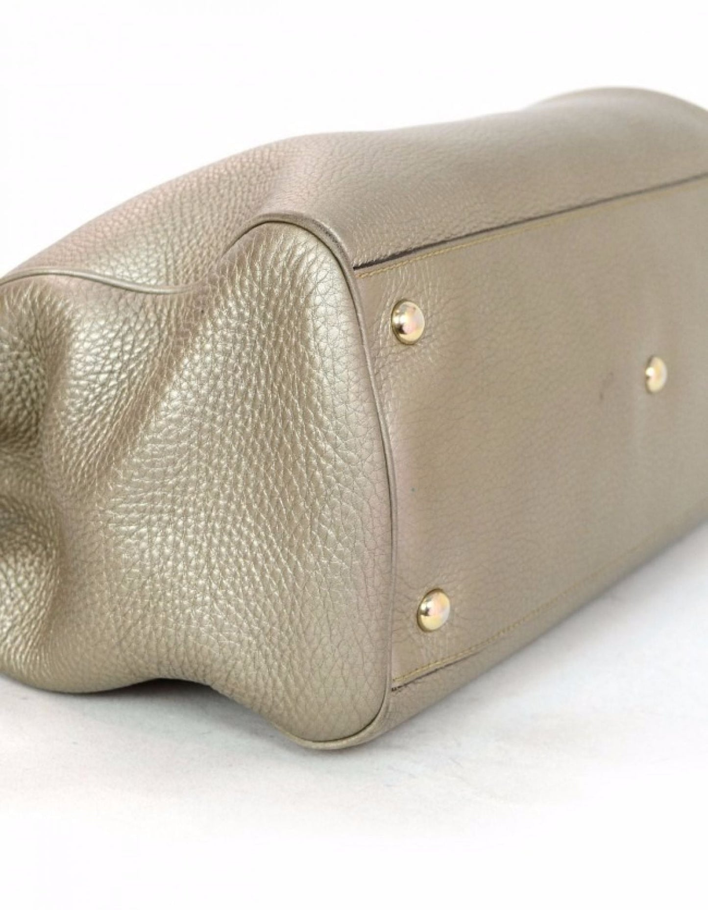 Gucci Golden Beige Calfskin Medium Bamboo Shopper Tote