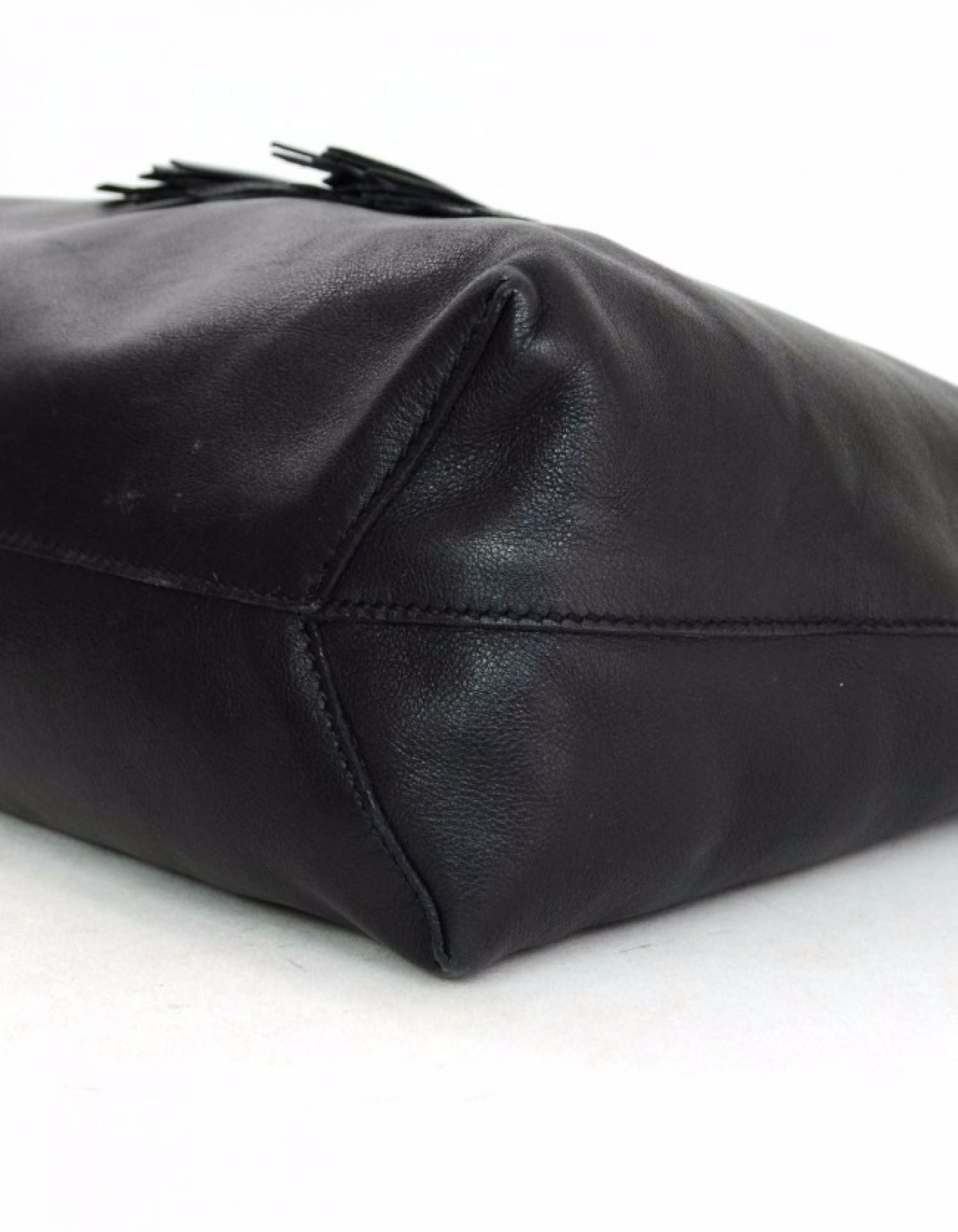 Gucci Black Leather Park Avenue Horsebit Tote