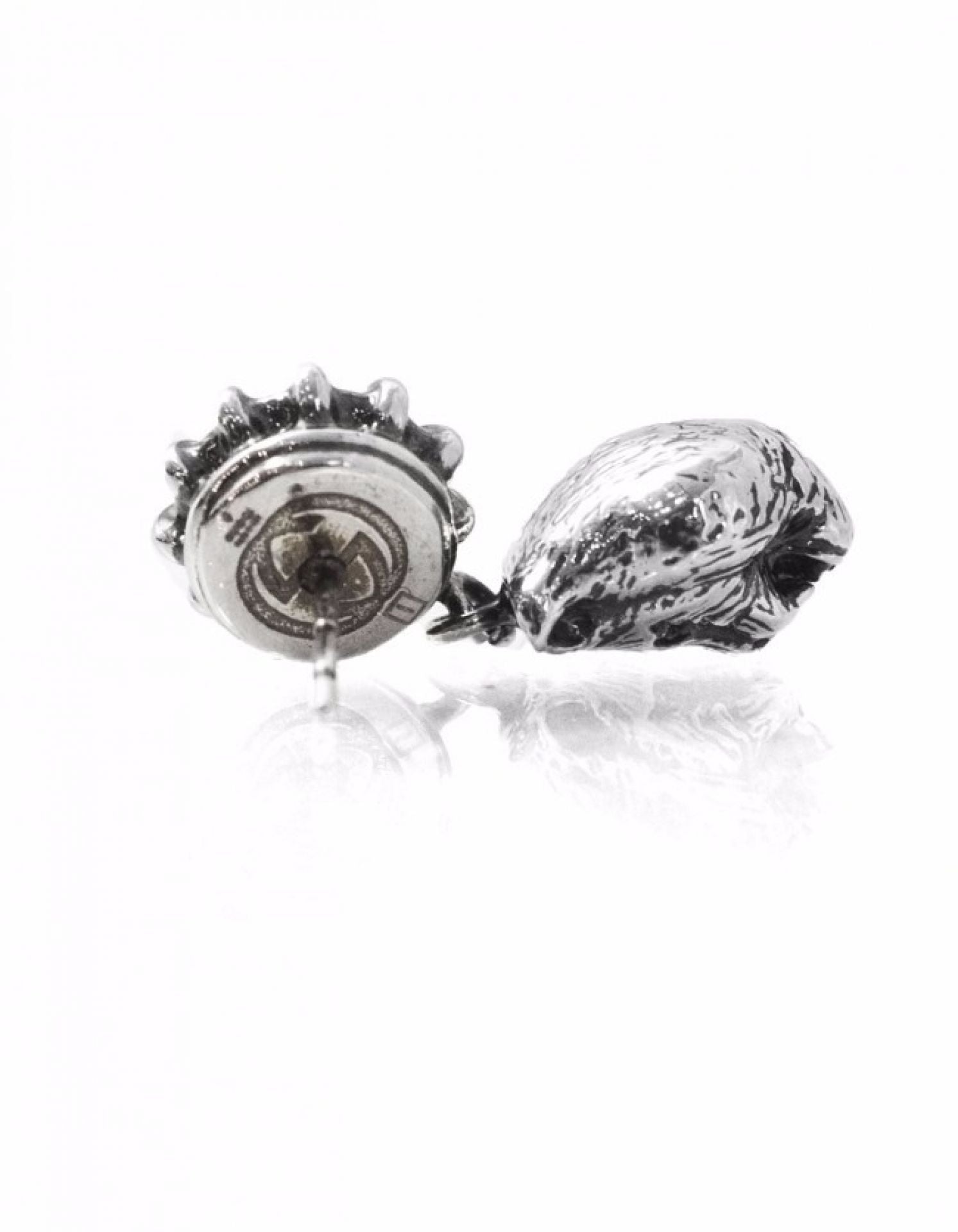 Gucci Pink Crystal Stud Earrings with Feline Head