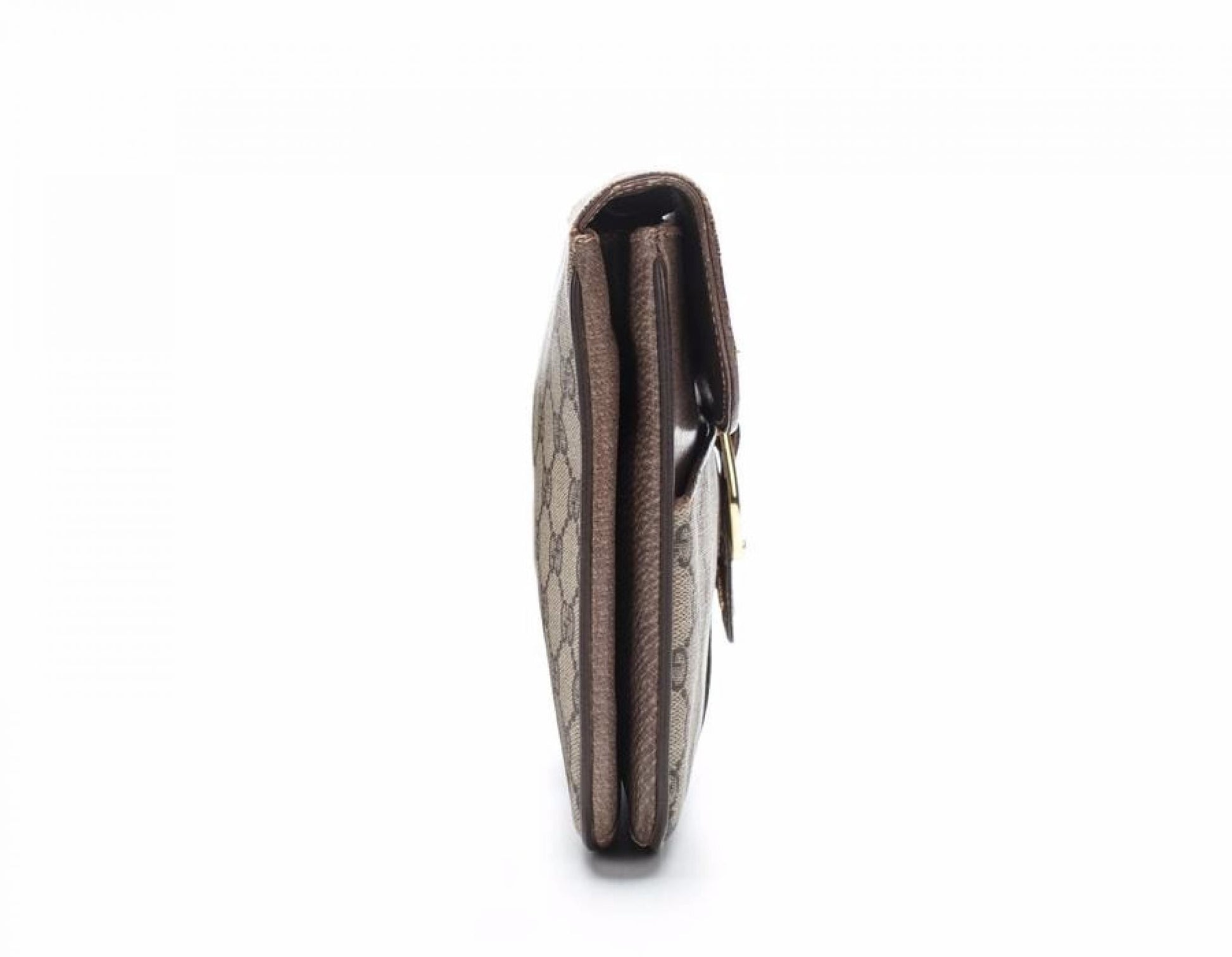 Gucci Beige Monogram GG Supreme Clutch Bag
