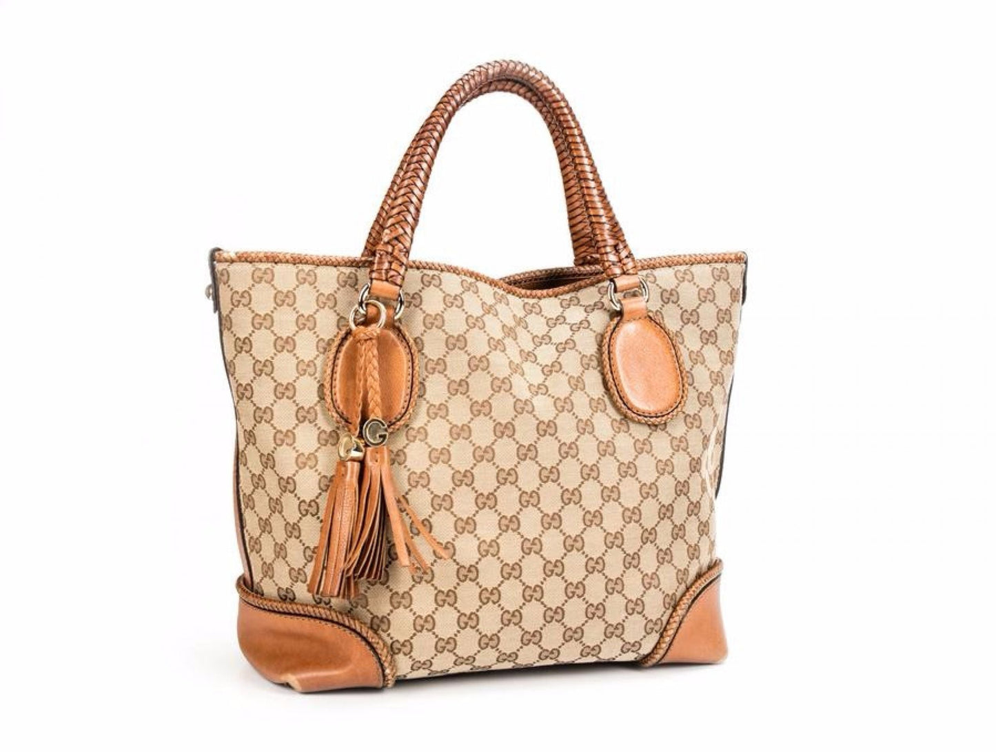 Gucci Beige Monogram Canvas Marrekech Tote Bag