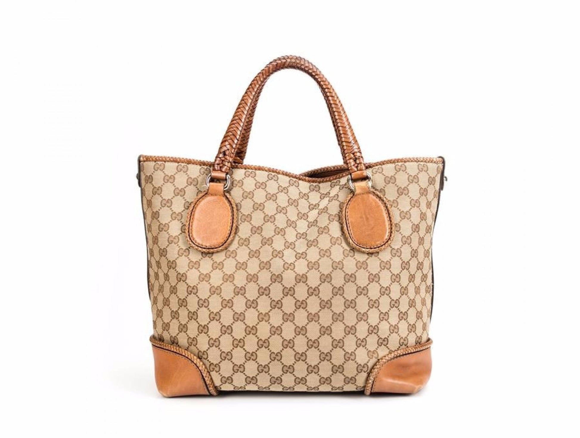 Gucci Beige Monogram Canvas Marrekech Tote Bag