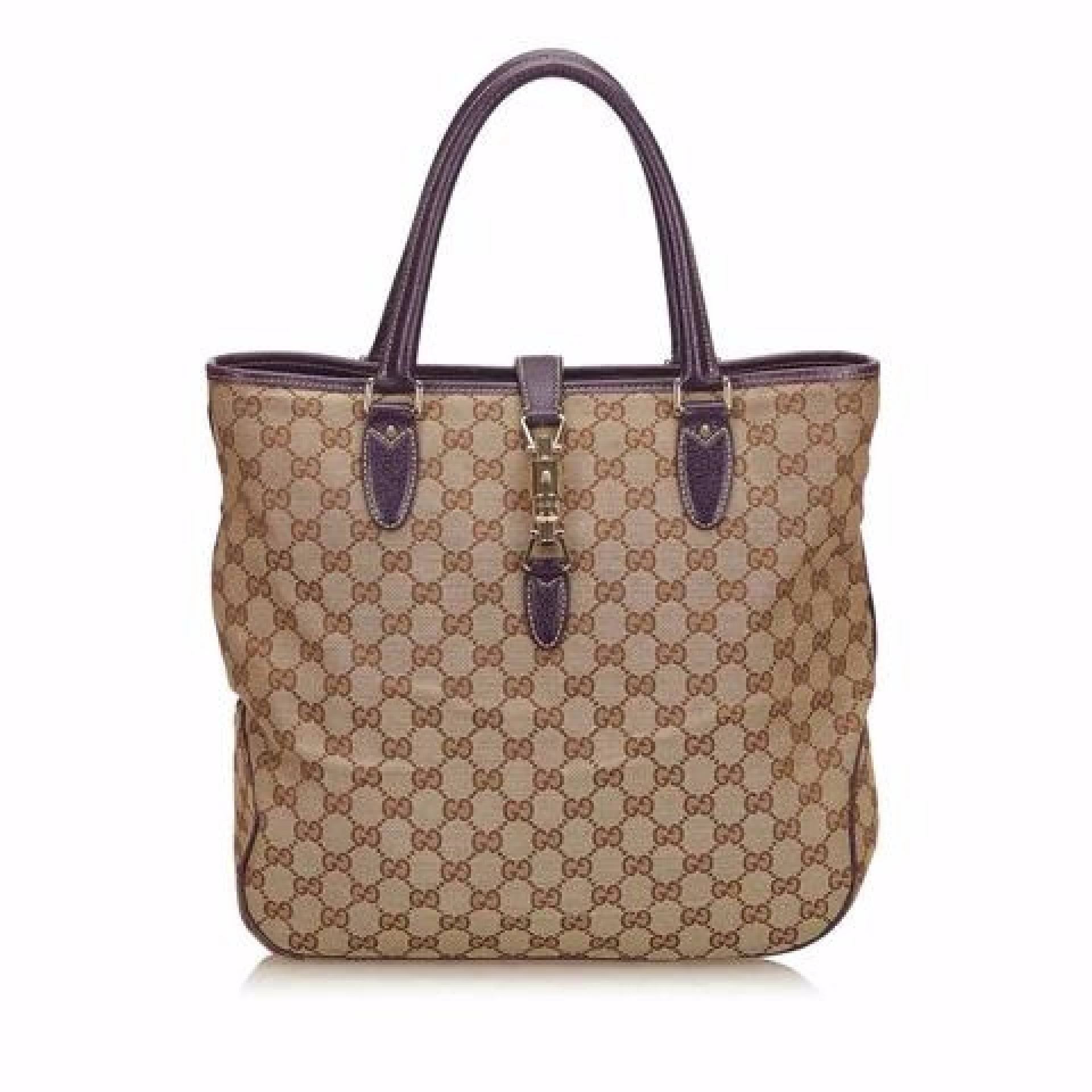 Tan Gucci New Jackie Tote Bag