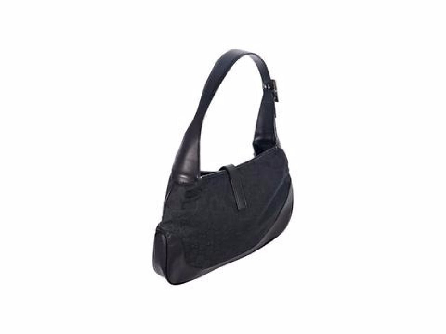 Black Gucci GG Canvas Jackie Shoulder Bag