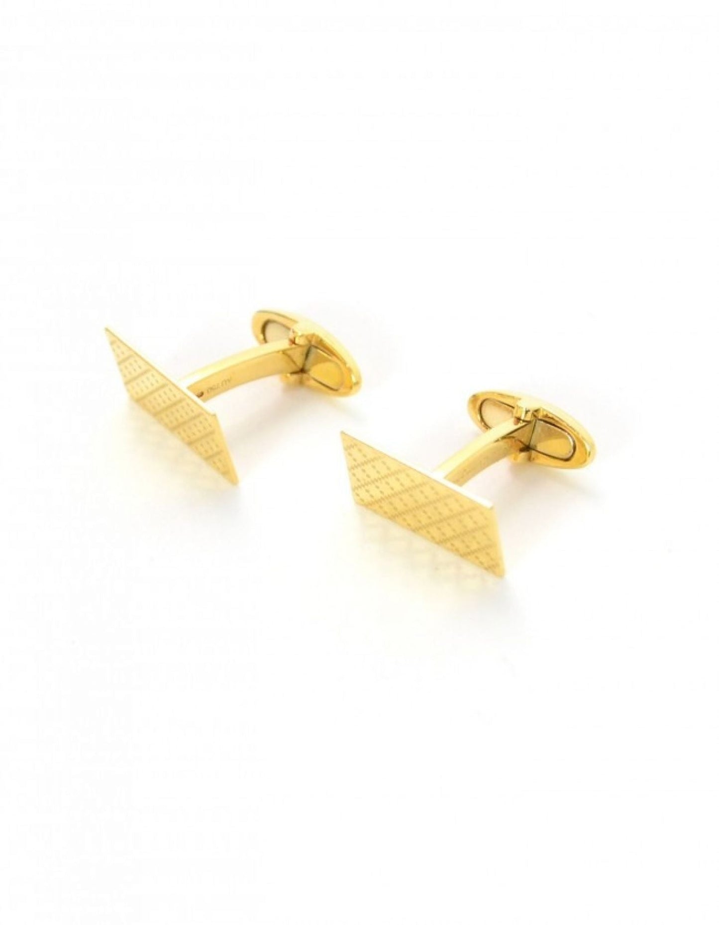 Gucci Men's 18K Yellow Gold Diamantissima Cufflinks