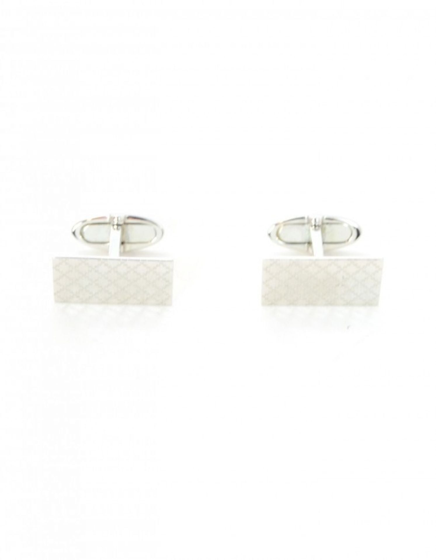 Gucci Men's 18K White Gold Diamantissima Cufflinks