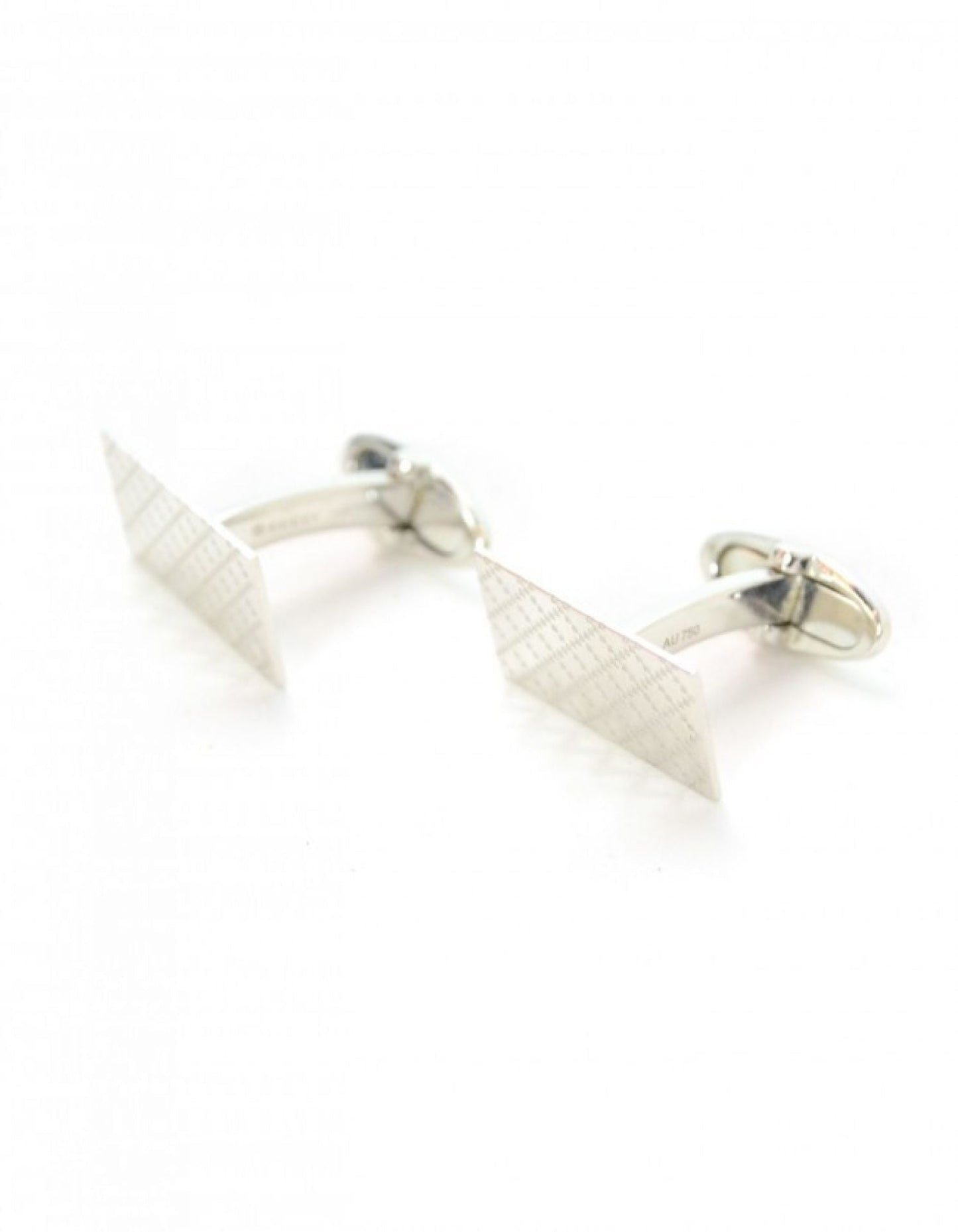 Gucci Men's 18K White Gold Diamantissima Cufflinks
