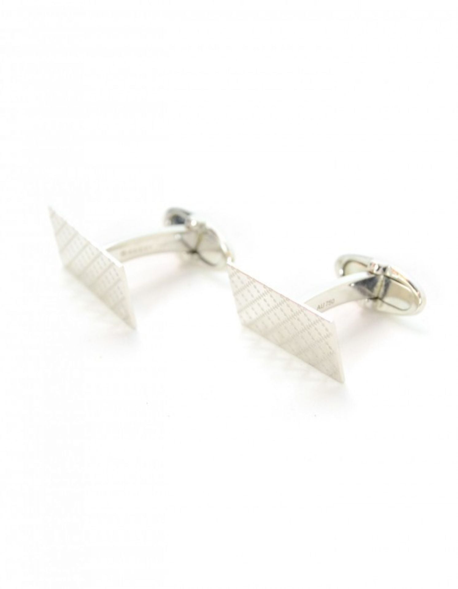 Gucci Men's 18K White Gold Diamantissima Cufflinks