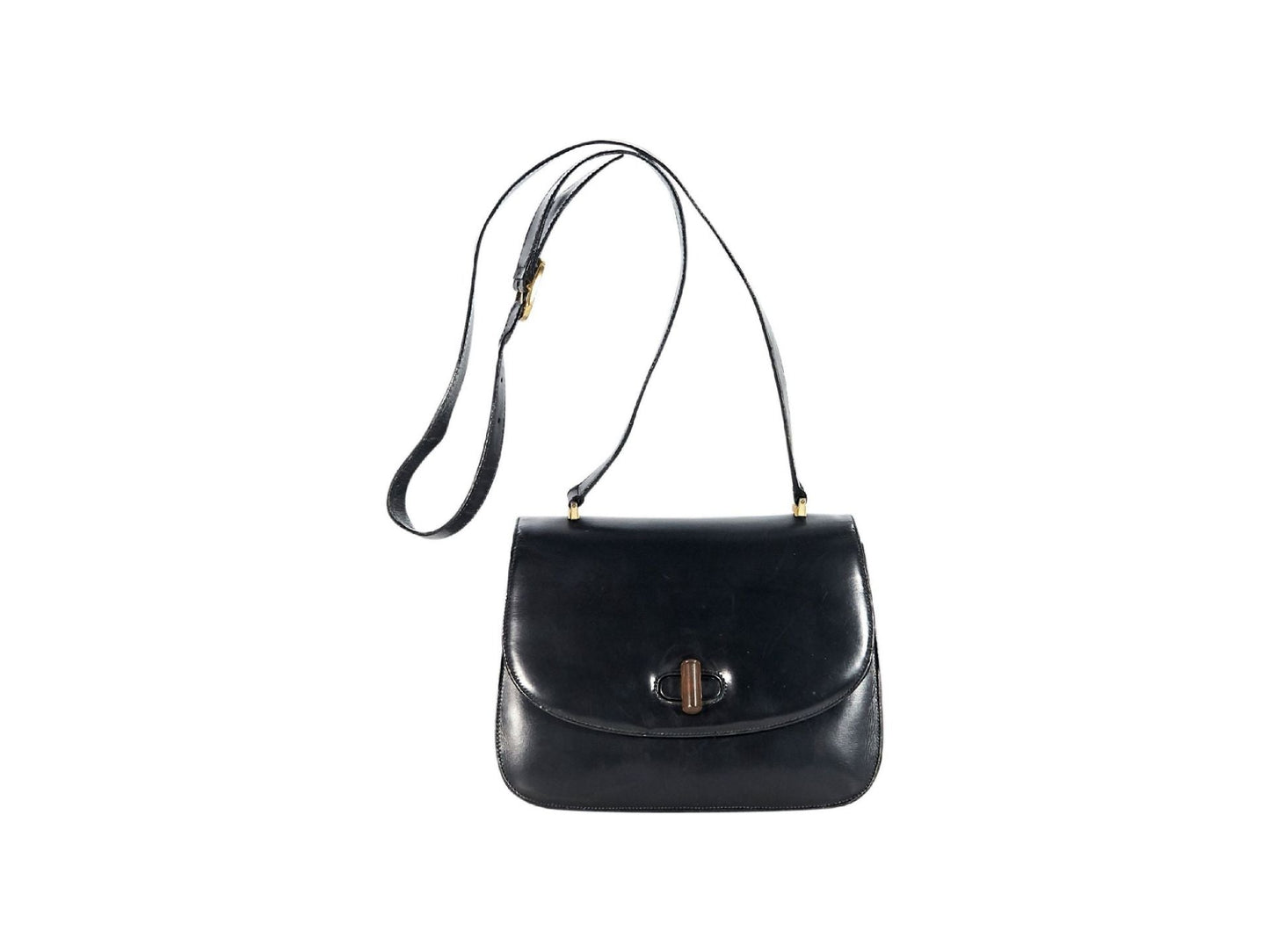 Black Gucci Leather Crossbody Bag
