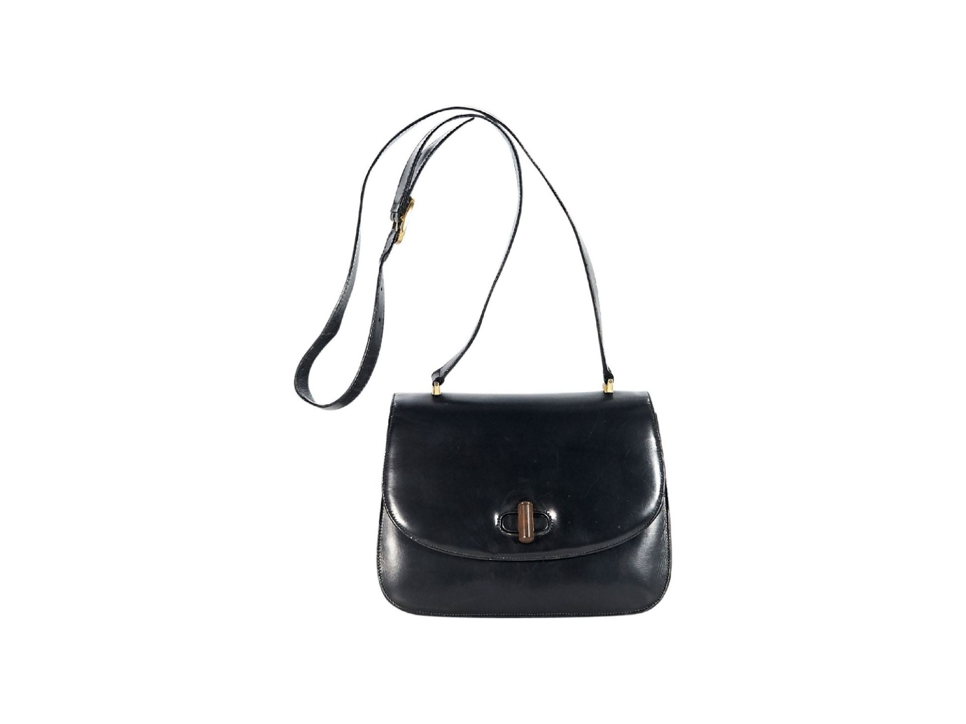 Black Gucci Leather Crossbody Bag