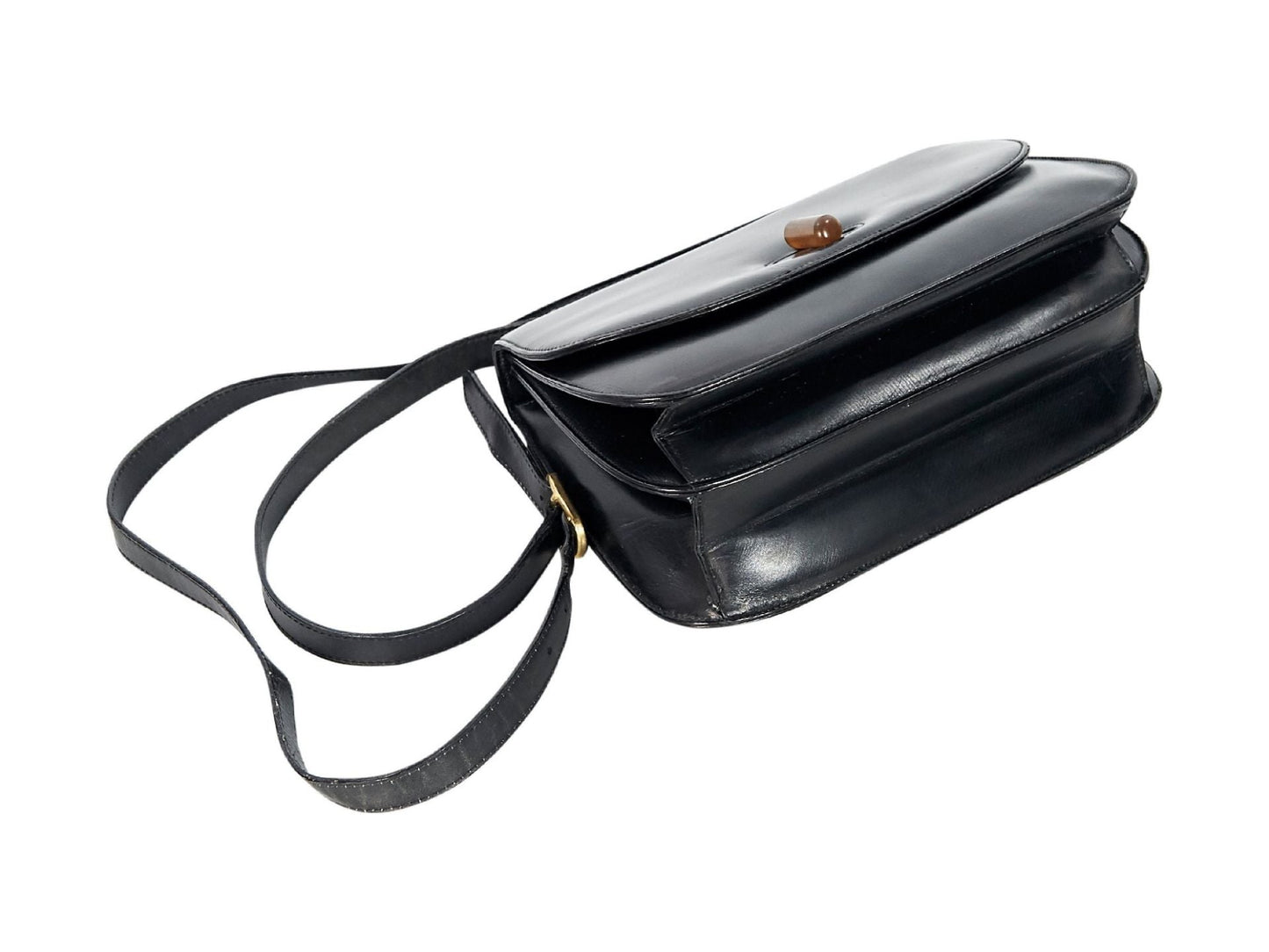 Black Gucci Leather Crossbody Bag