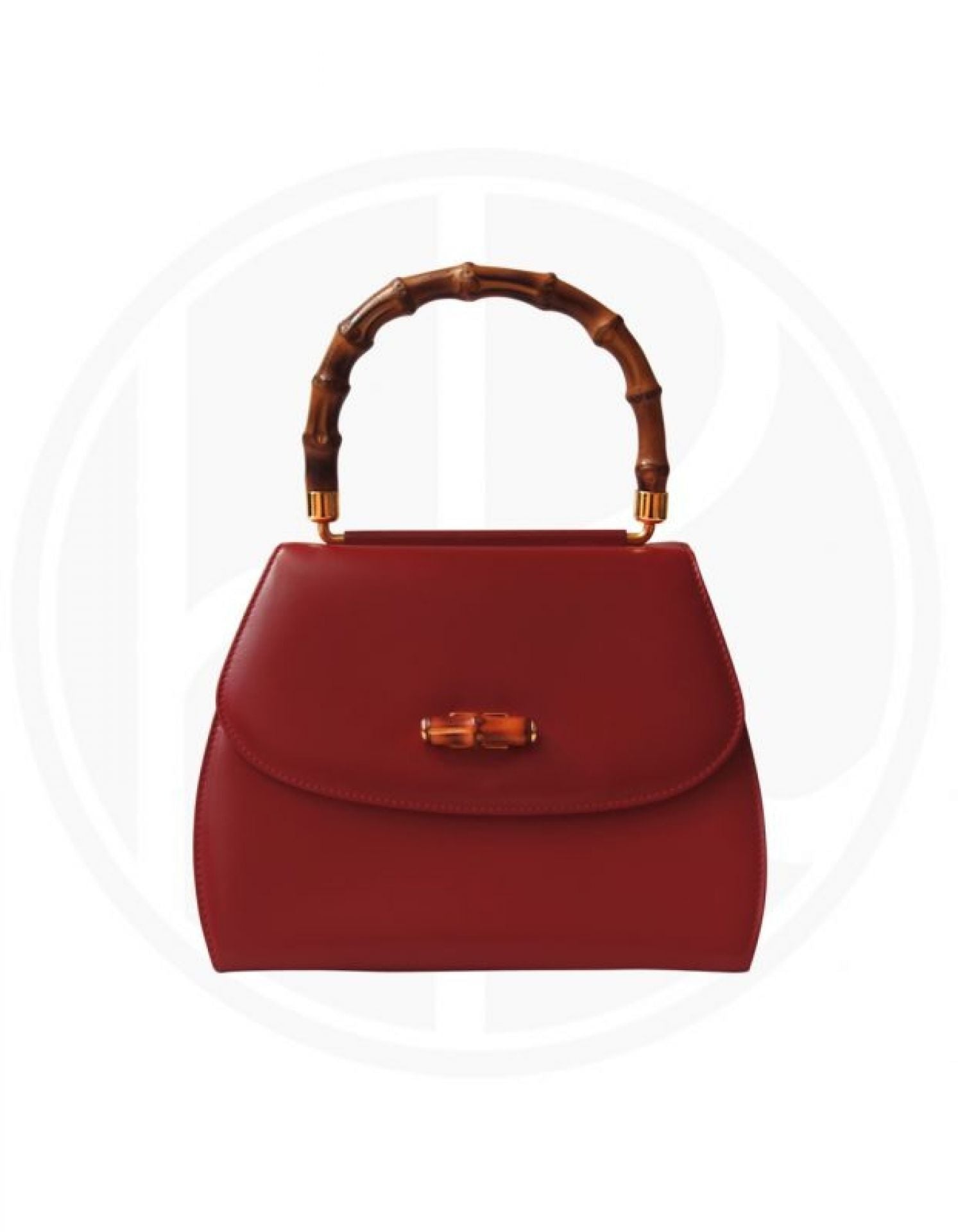 GUCCI Red Bamboo Tote