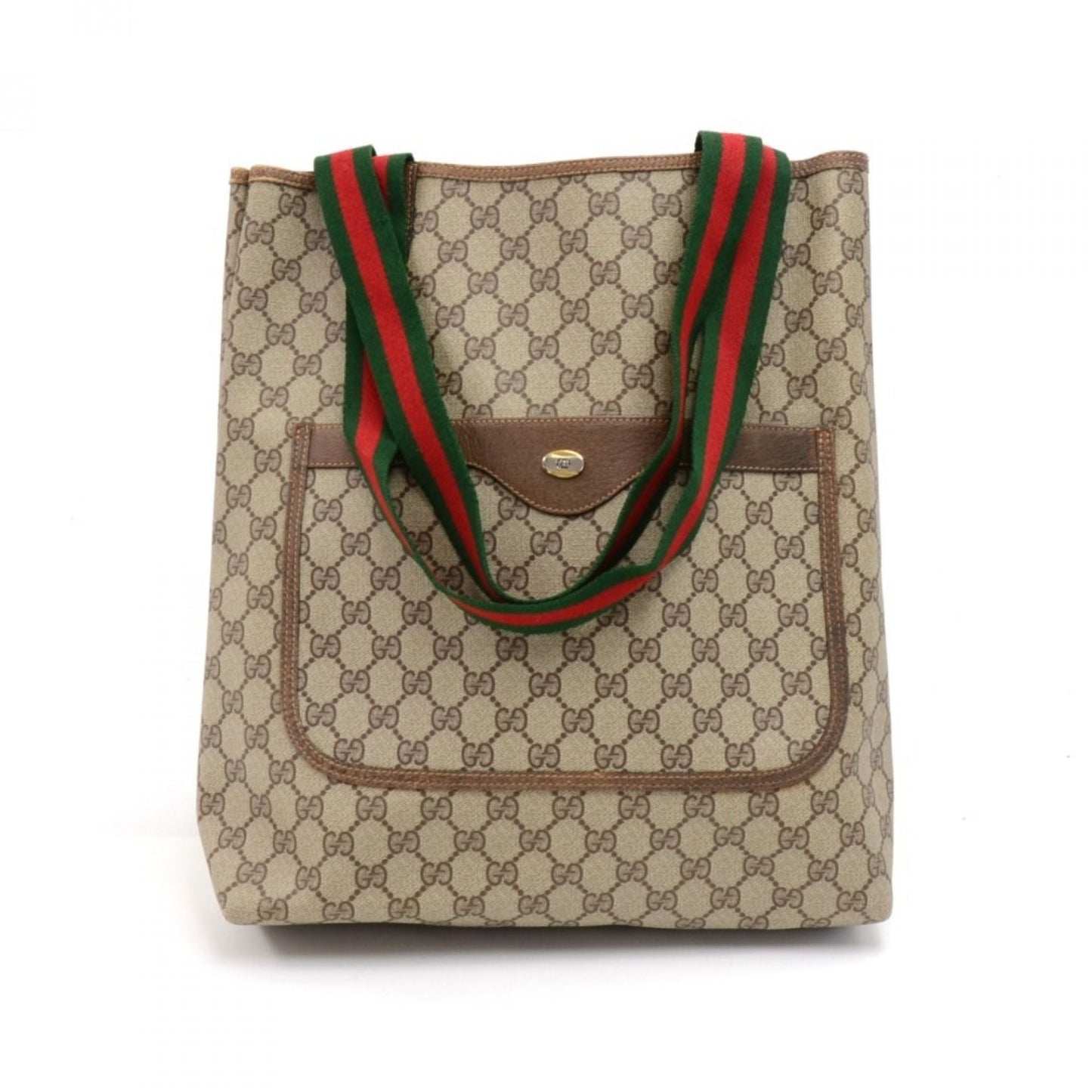 Gucci Accessory Collection Beige GG Supreme Coated Canvas Tote Bag