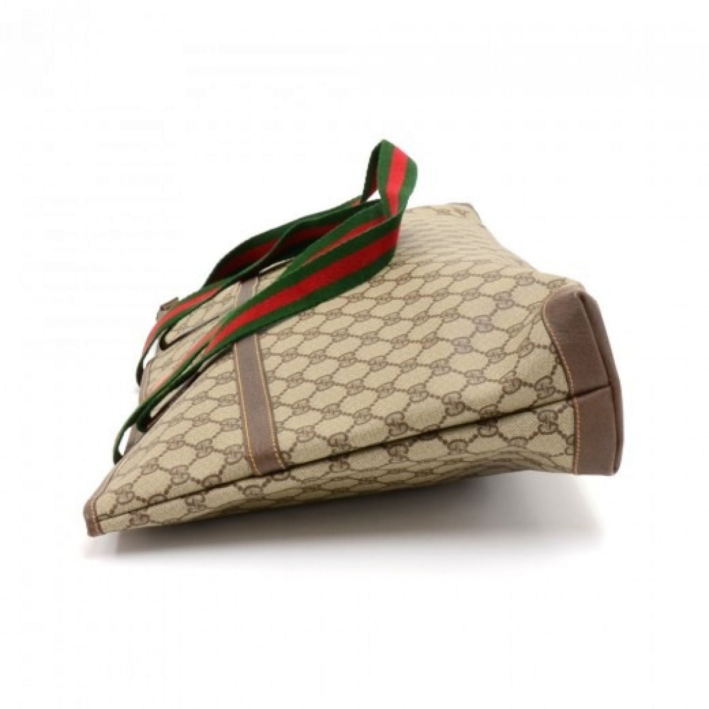 Gucci Beige GG Supreme Coated Canvas Web XLarge Tote Bag