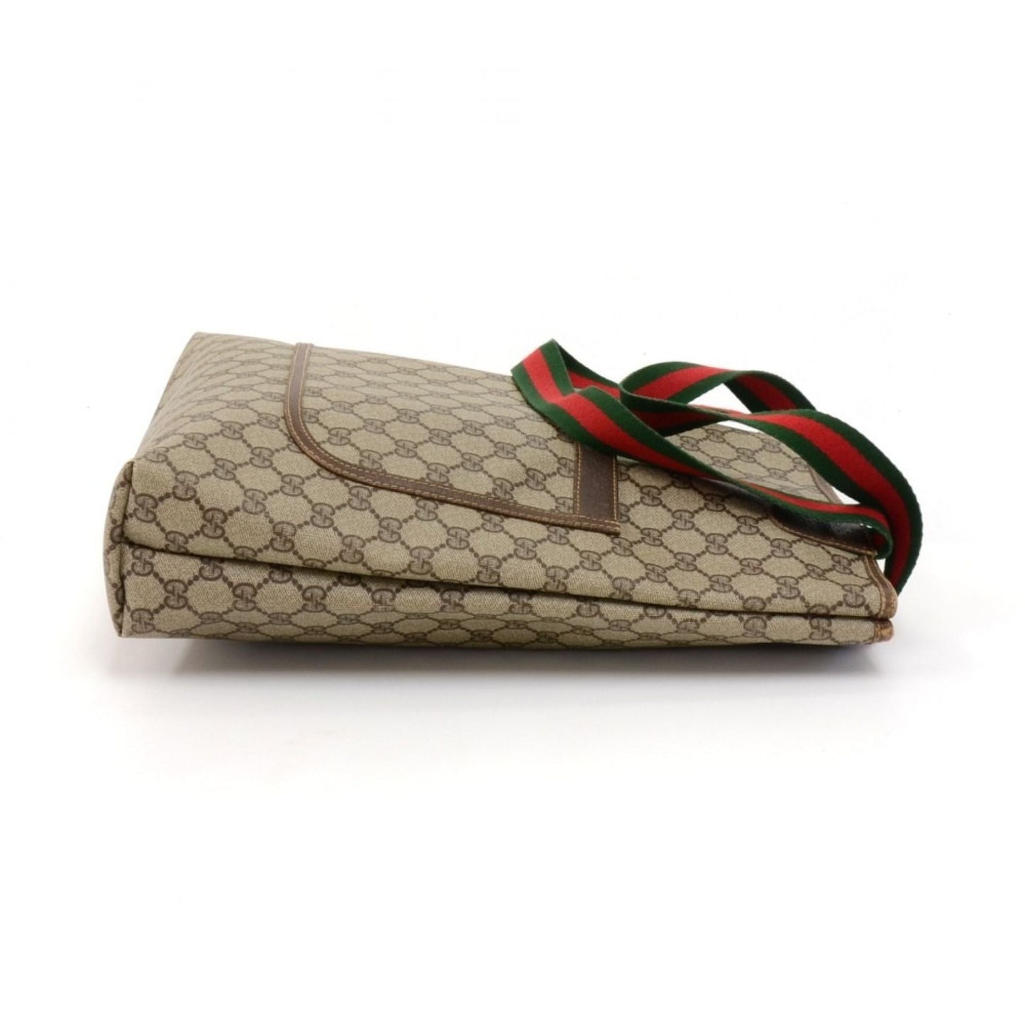 Gucci Accessory Collection Beige Monogram Canvas Shoulder Tote Bag