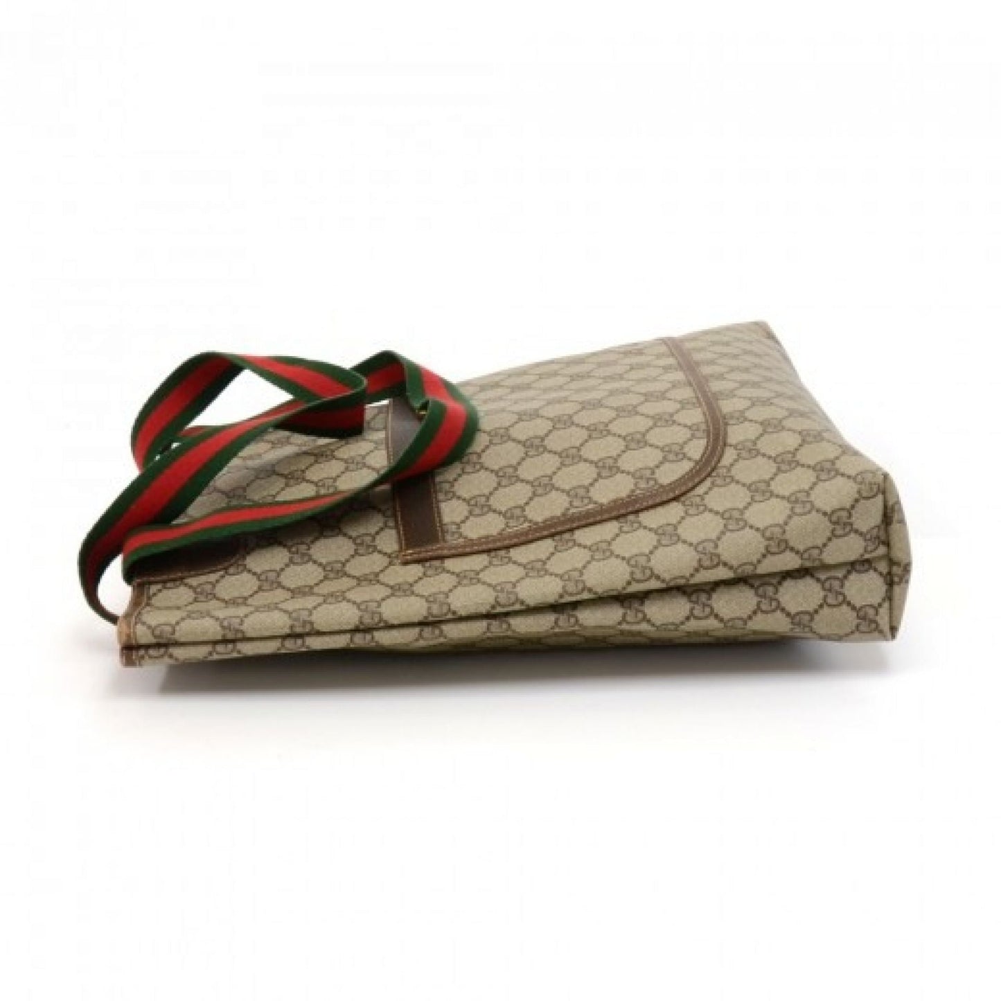 Gucci Accessory Collection Beige Monogram Canvas Shoulder Tote Bag