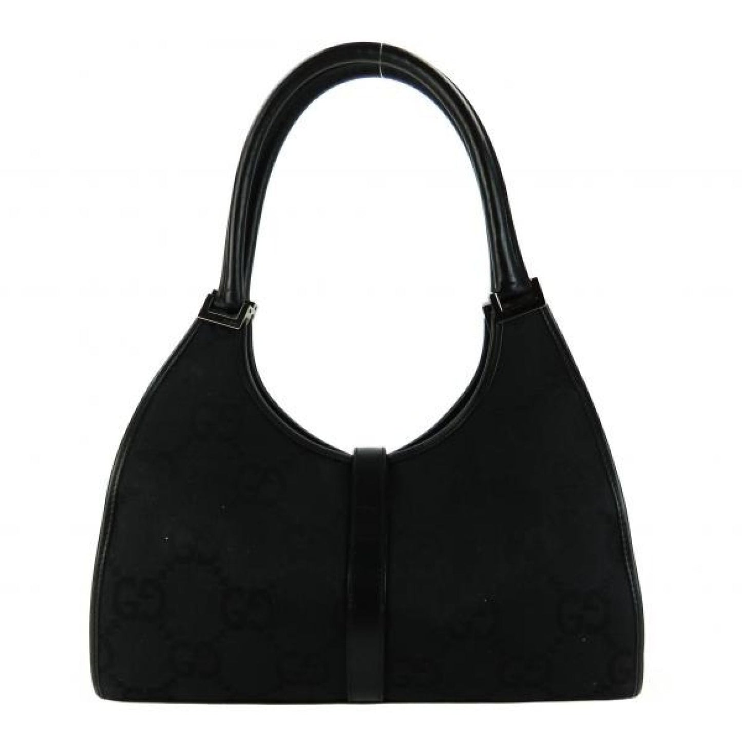 Gucci Black GG Canvas Jackie Shoulder Bag