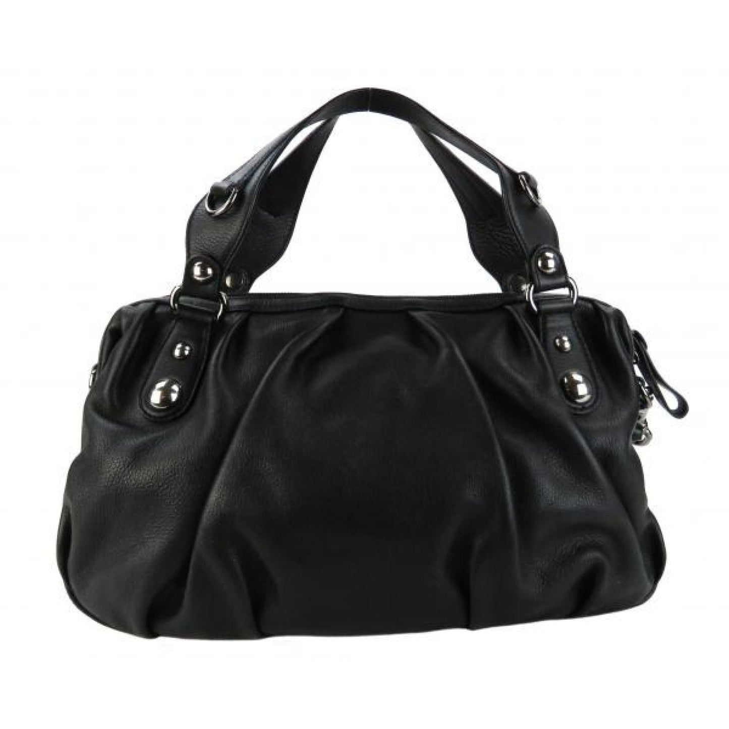 Gucci Black Leather Medium Icon Bit Satchel Bag