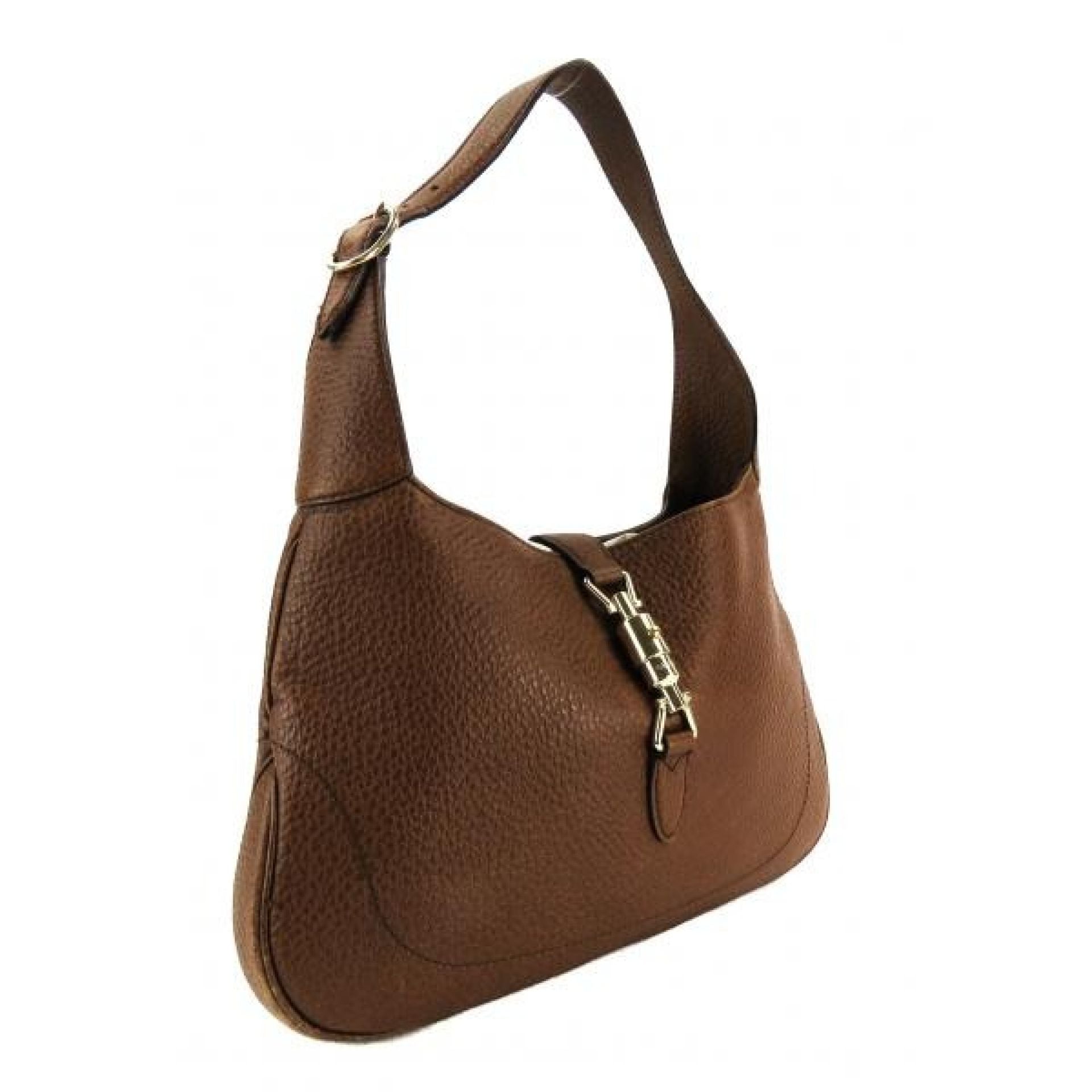 Gucci Brown Leather Jackie O Small Hobo Bag