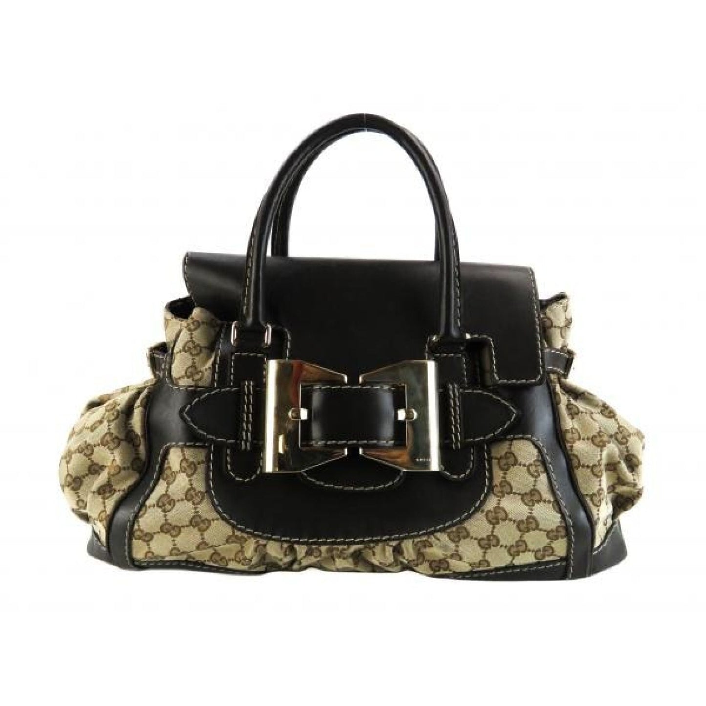 Gucci Brown Monogram Canvas Queen Large Top Handle Tote Bag