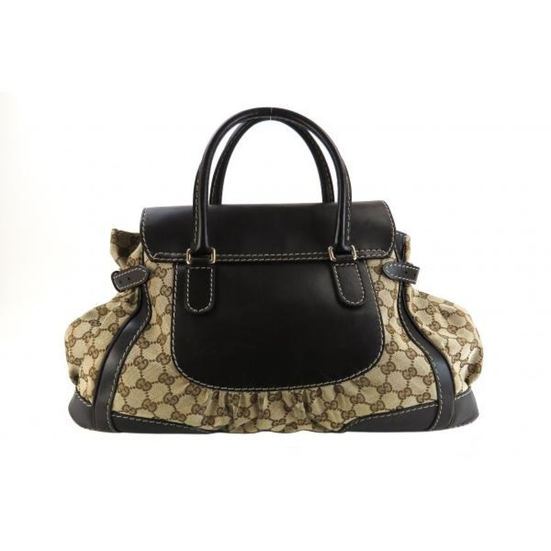 Gucci Brown Monogram Canvas Queen Large Top Handle Tote Bag