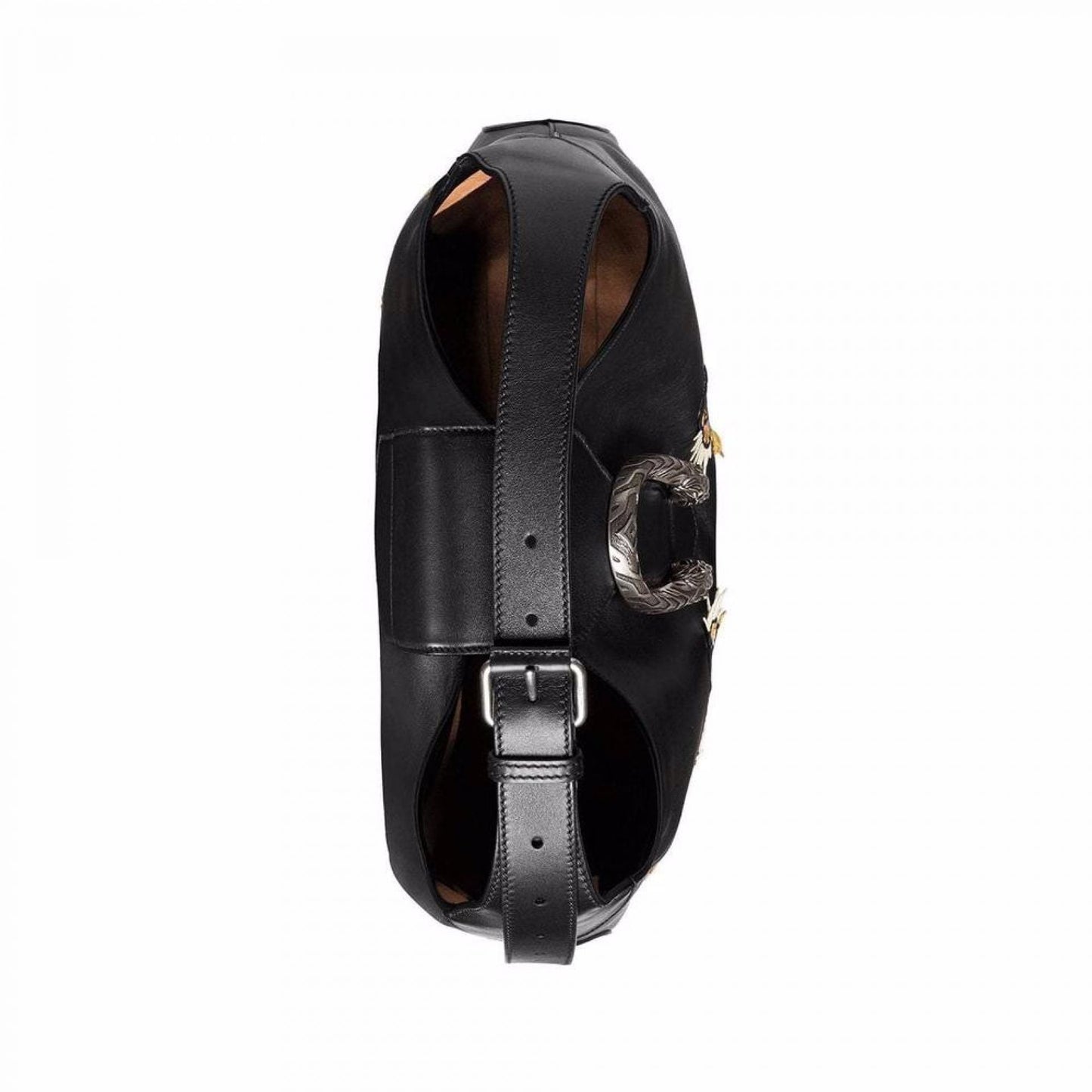 GUCCI DIONYSUS EMBROIDERED MAXI LEATHER HOBO BAG