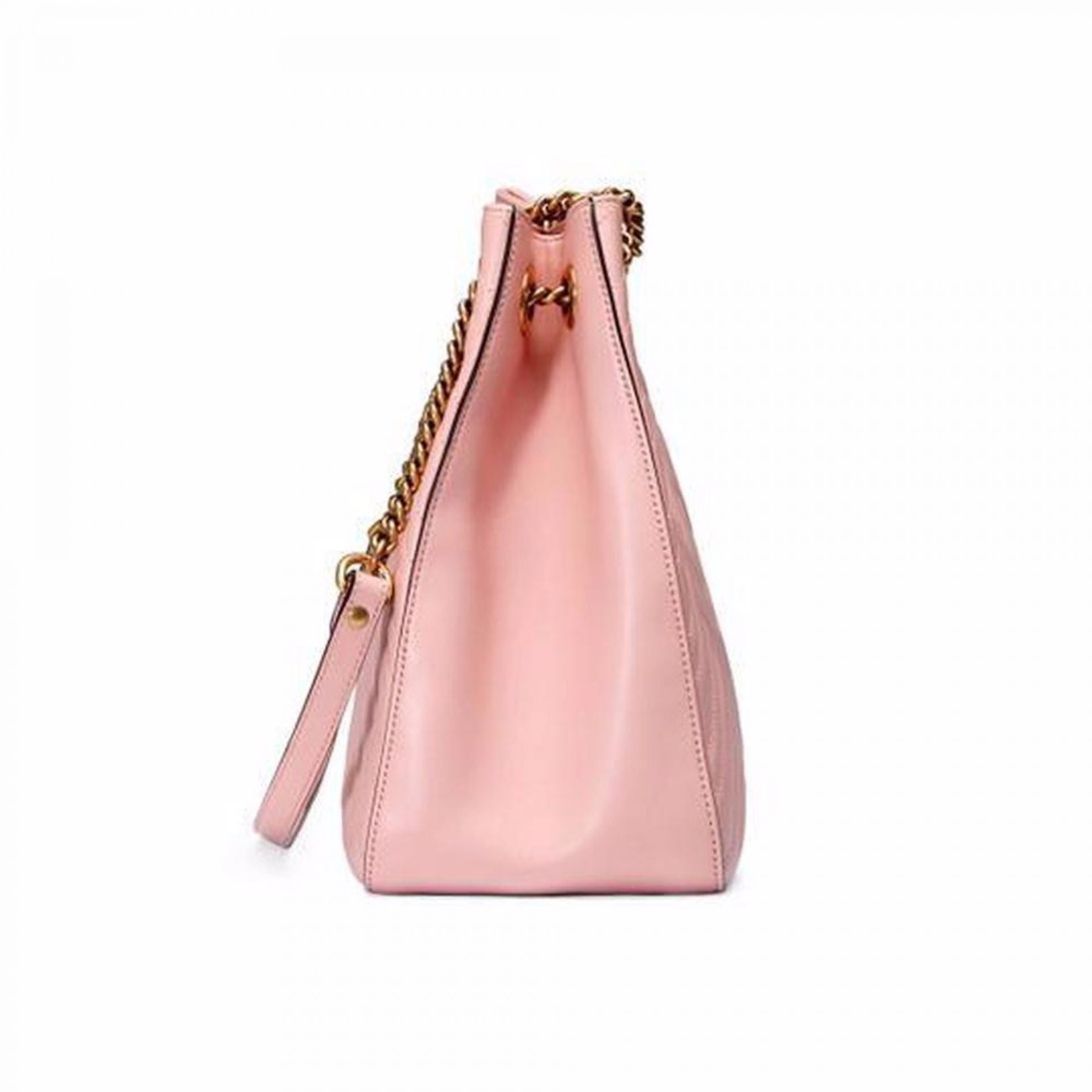 GUCCI PINK GG MARMONT MATELASSE LEATHER SHOULDER BAG