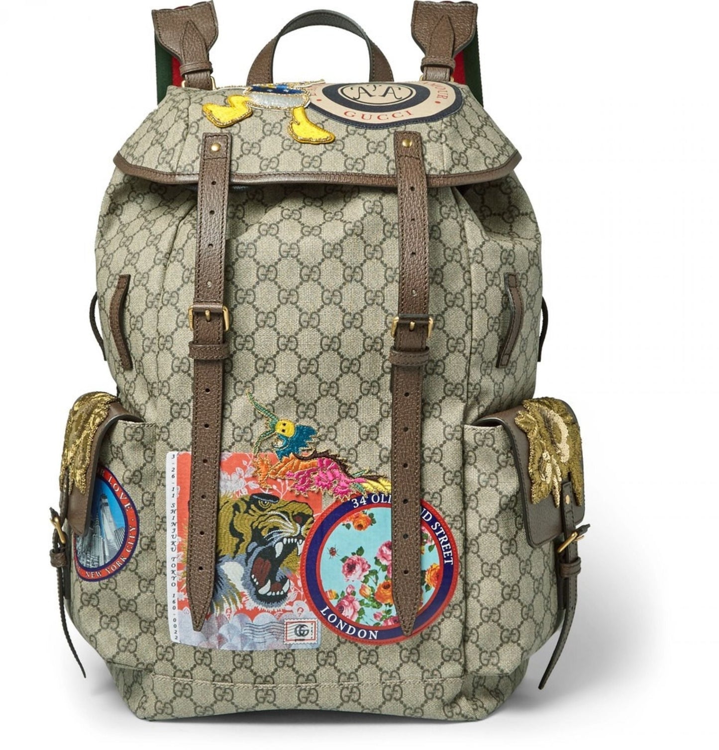 Gucci x Disney Donald Duck Beige GG Supreme Backpack 460029-K5I7T-8854 NEO