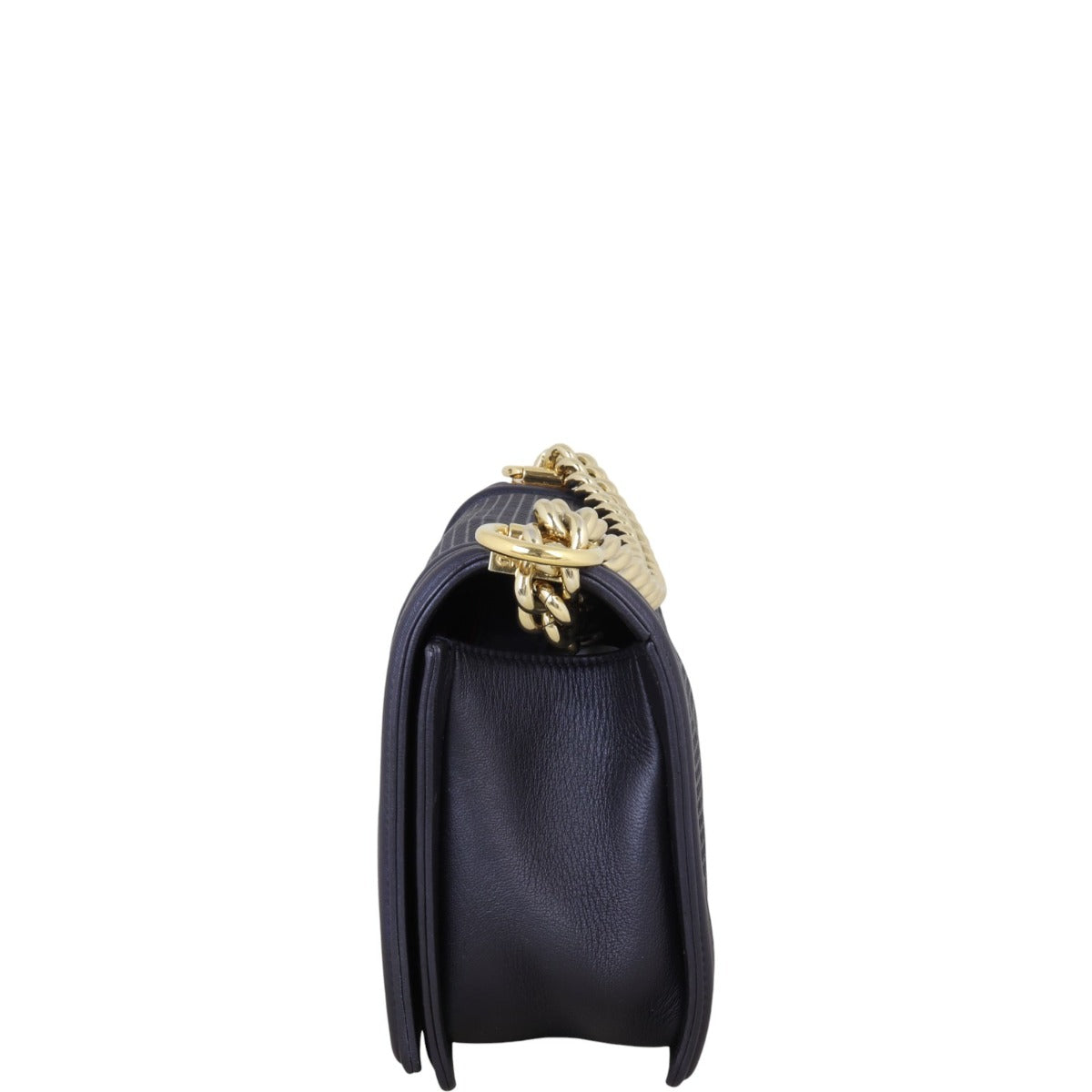 Chanel Boy Cube Old Handbag Black Medium Crossbody Bag