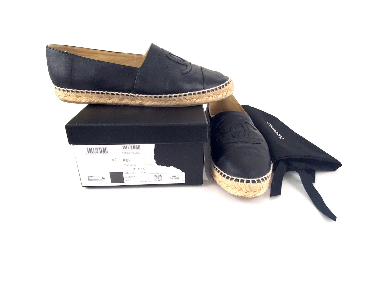 Chanel Leather Espadrilles 42 Bag