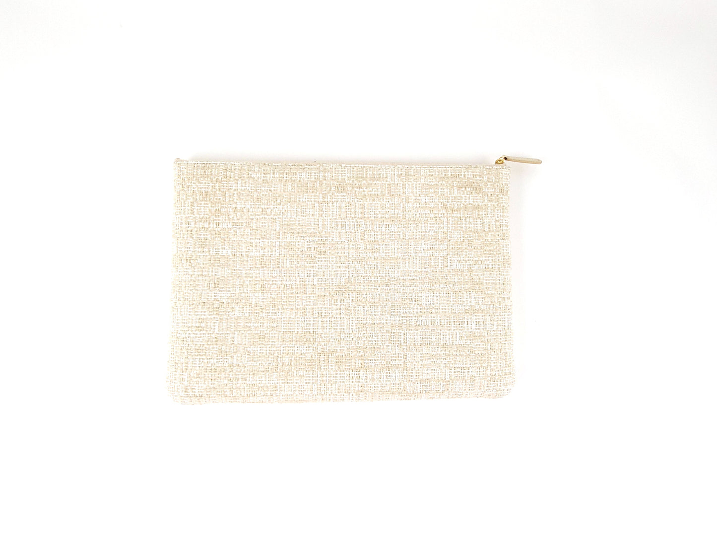 Chanel Large Deauville O-Case Woven Clutch Laptop Holder