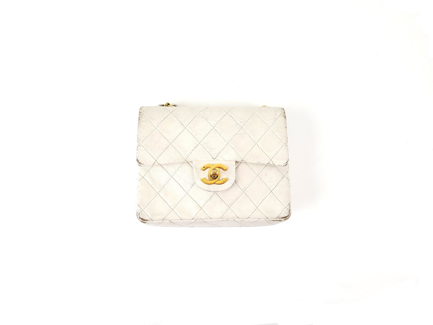 Chanel   Quilted Classic Mini Square Flap Bag
