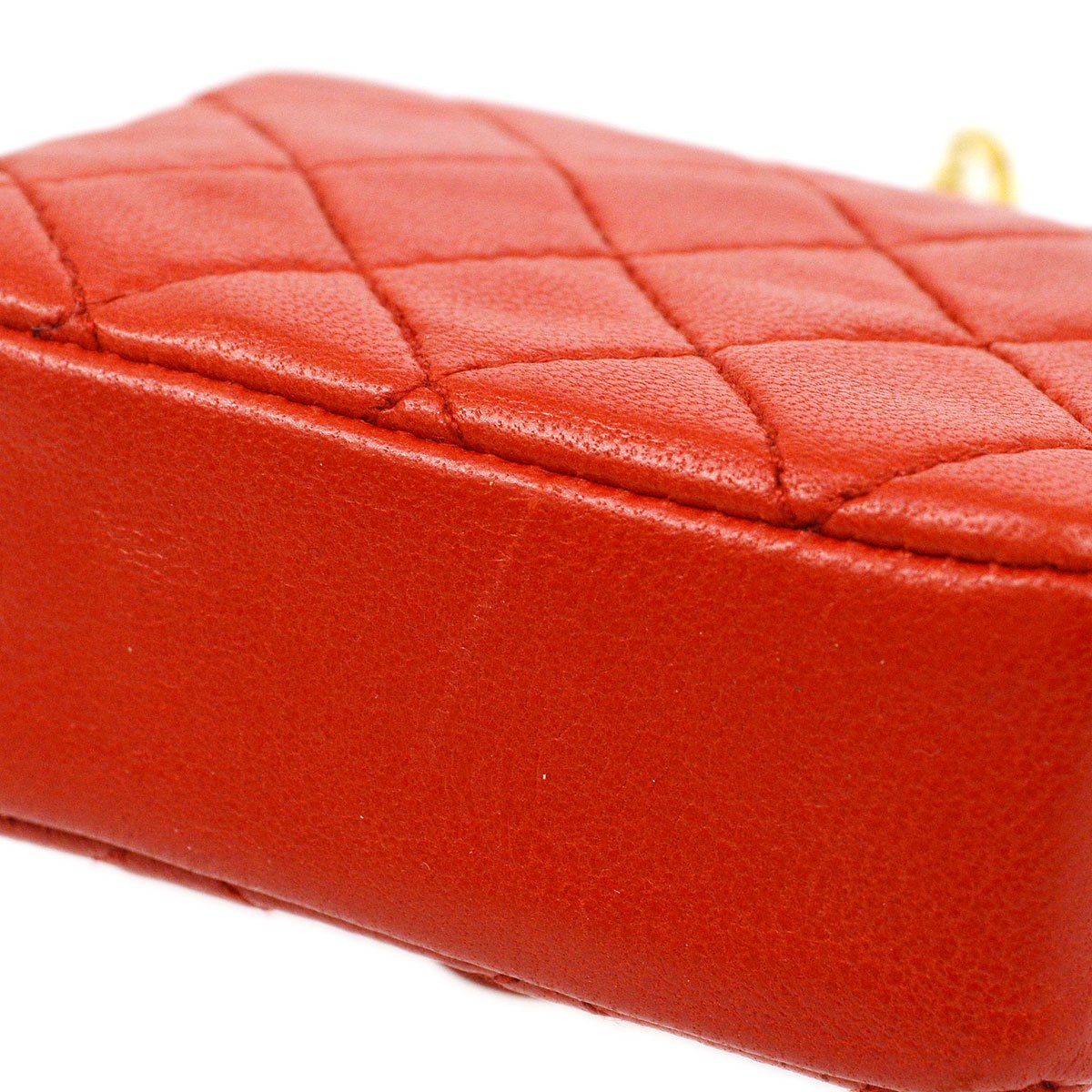 CHANEL? Classic Flap Micro Bag Pouch Red 71178