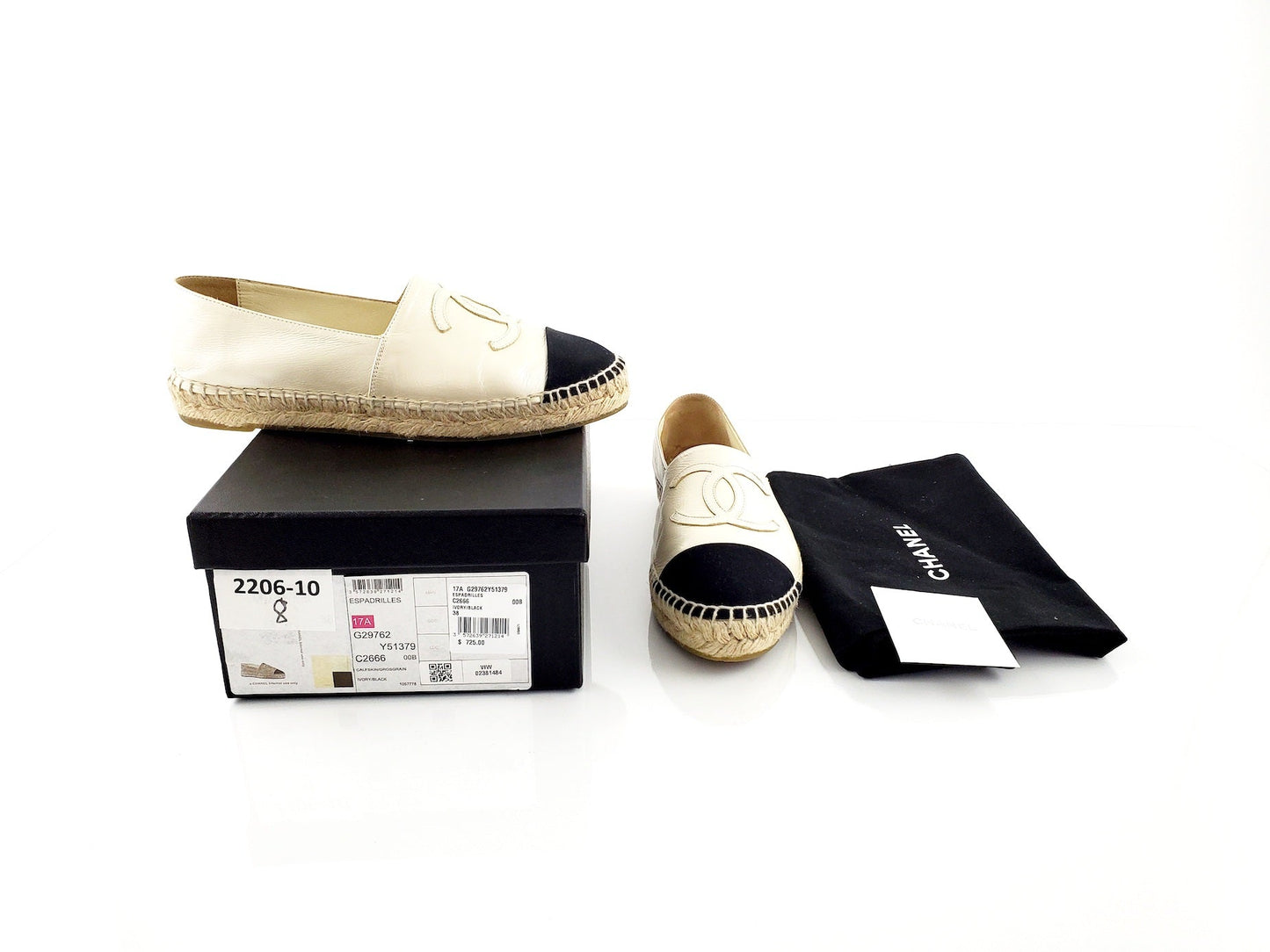 Chanel Lambskin Cc Espadrilles 38 Bag